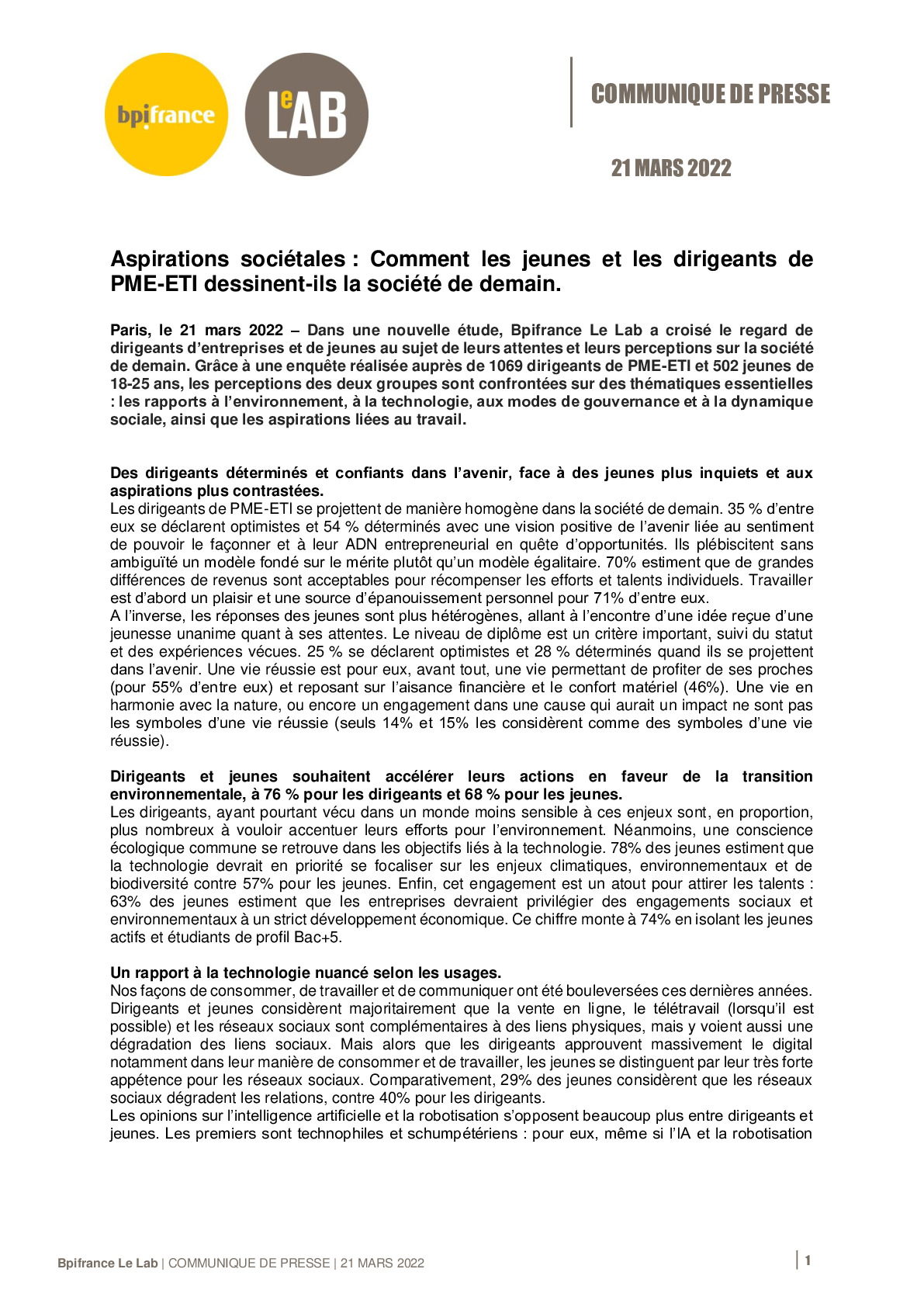 2022 03 17 – Communique de presse Bpifrance Le Lab – Etude Aspirations Sociales-pdf