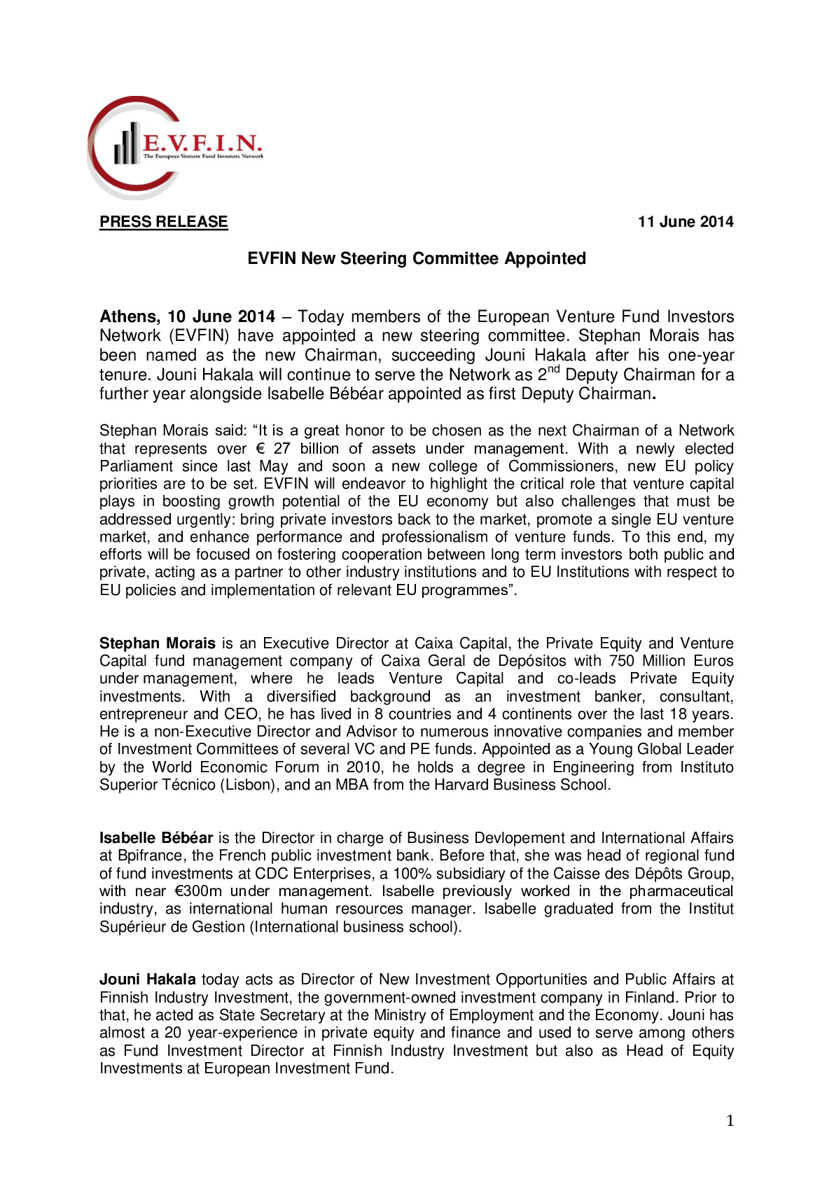 20140611pressreleaseevfinchairmanshiphandover-pdf
