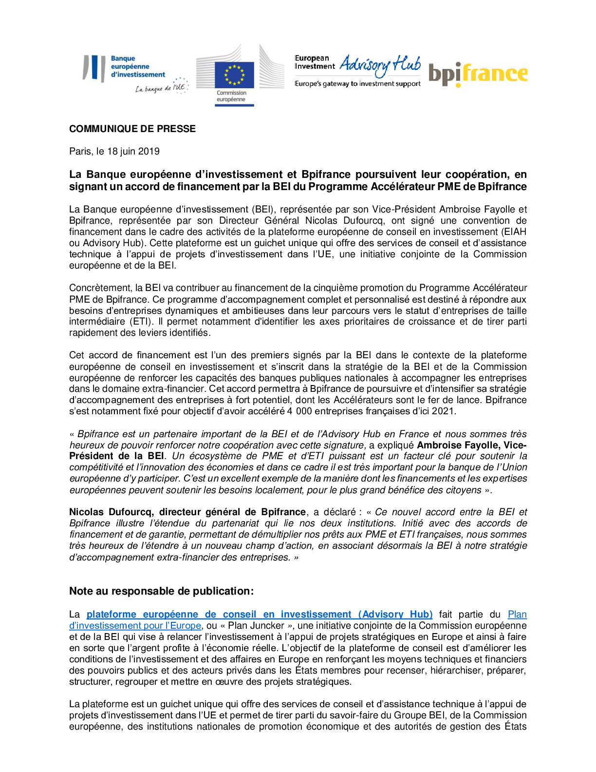 2019 06 18 – Commnique presse Bpifrance BEI – Financement Accelerateur-pdf