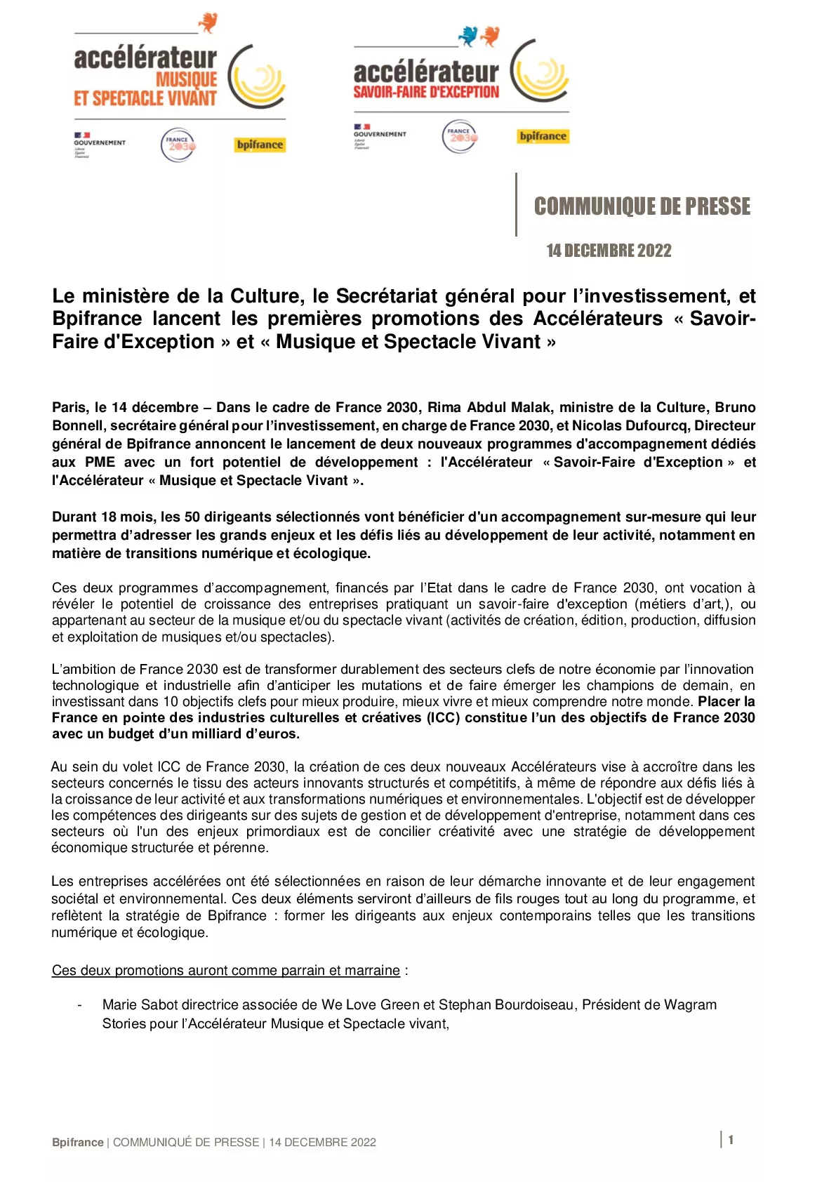 2022 12 14 – CP Le ministère de la Culture le SGPI et Bpifrance lancent les premières promotions des Accélérateurs SFE et MSV.pdf