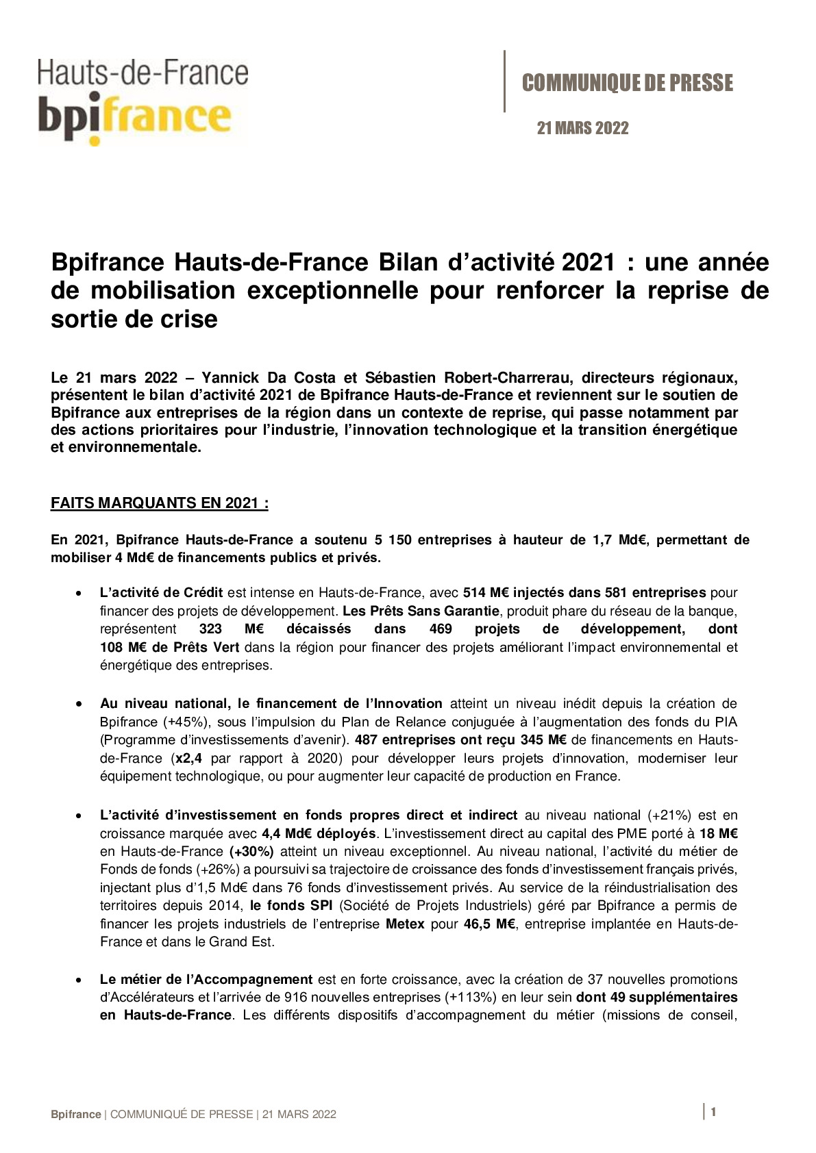 Communique de presse – Bilan dactivite 2021 Bpifrance HDF-pdf