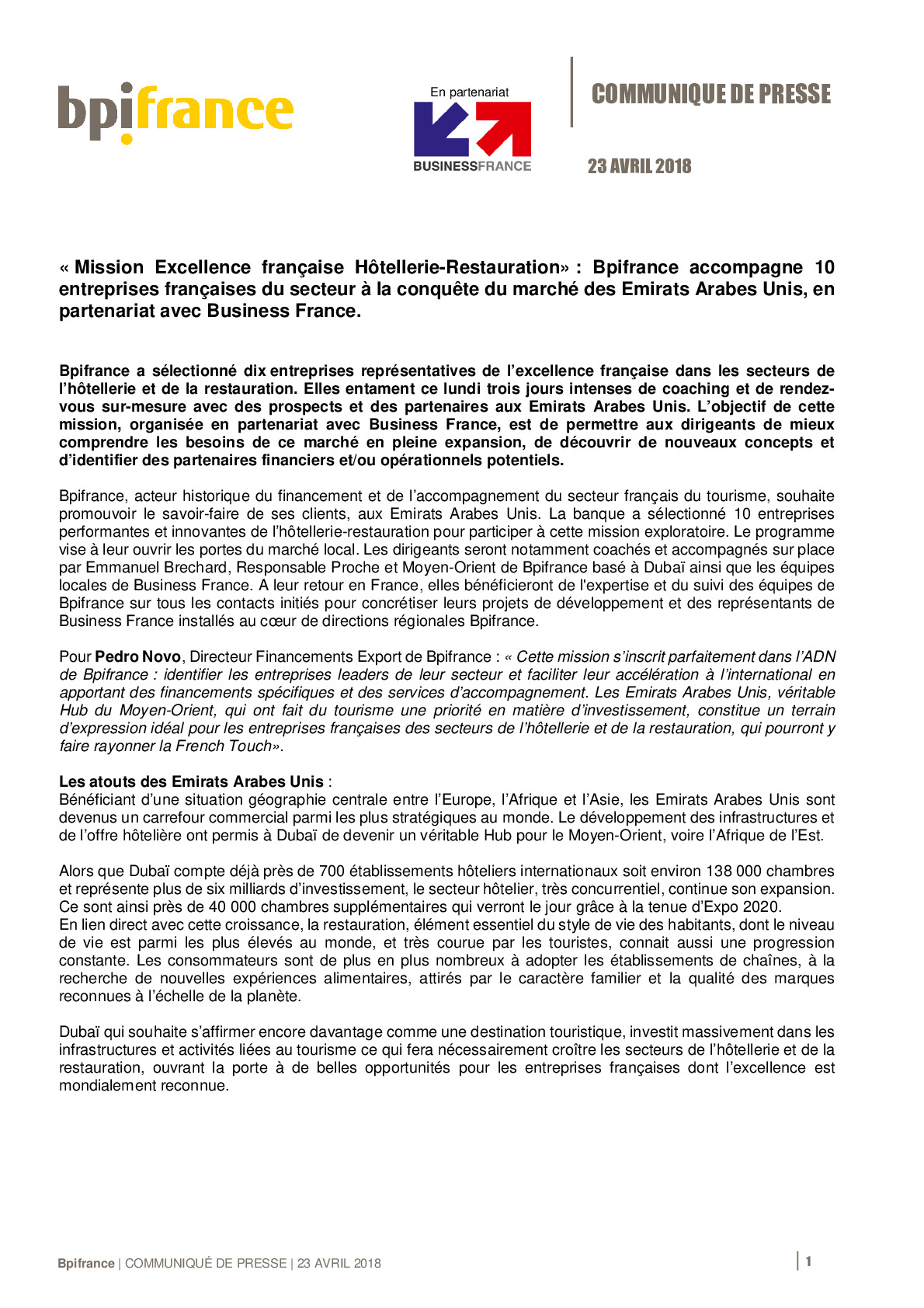 2018 04 23 – cp Bpifrance – BF – Hotellerie – restauration EAU-pdf