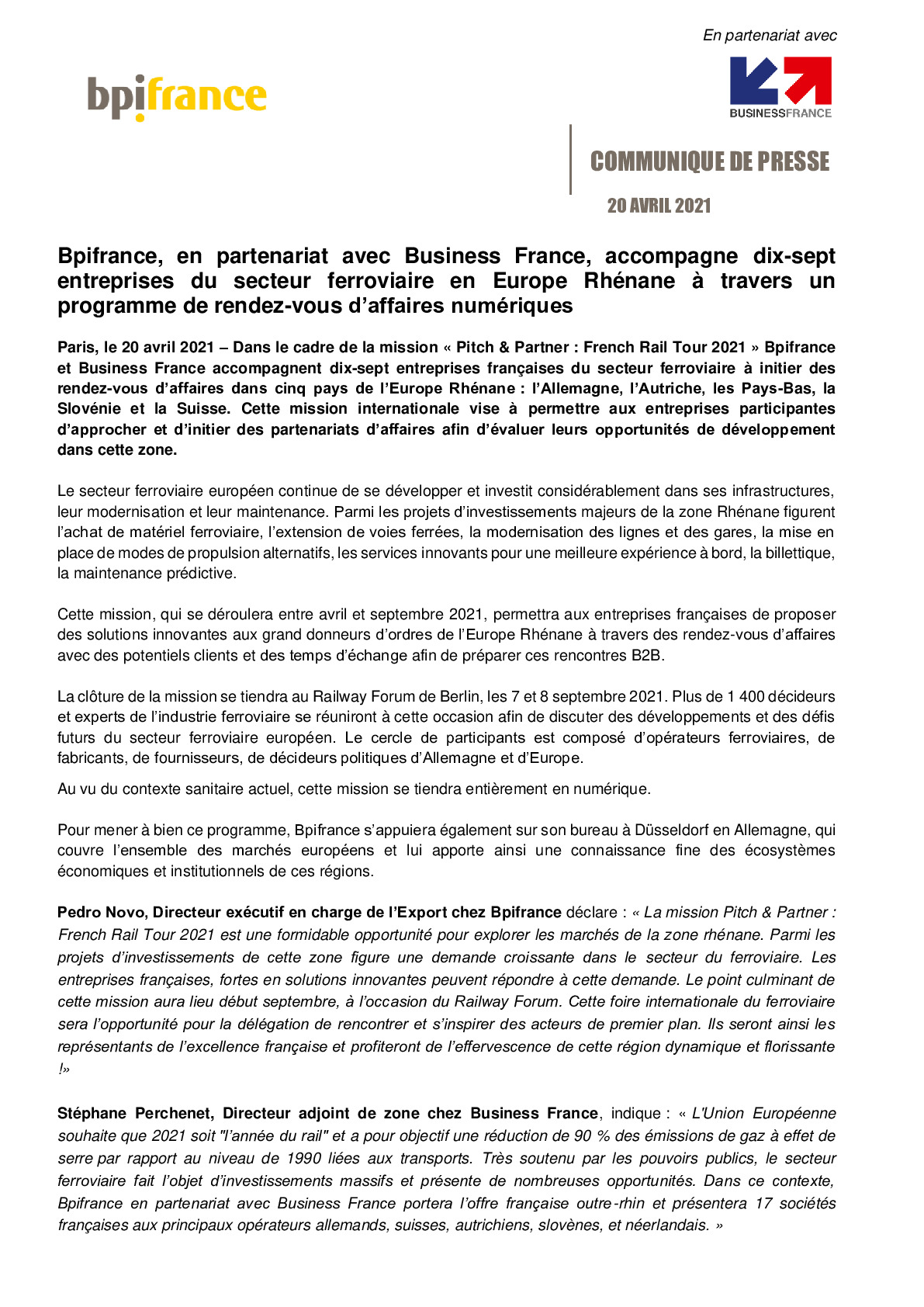 2021 04 20 – CP – Bpifrance en partenariat avec Business France accompagne dix-sept entreprises du secteur ferroviaire en Europe Rhenane-pdf