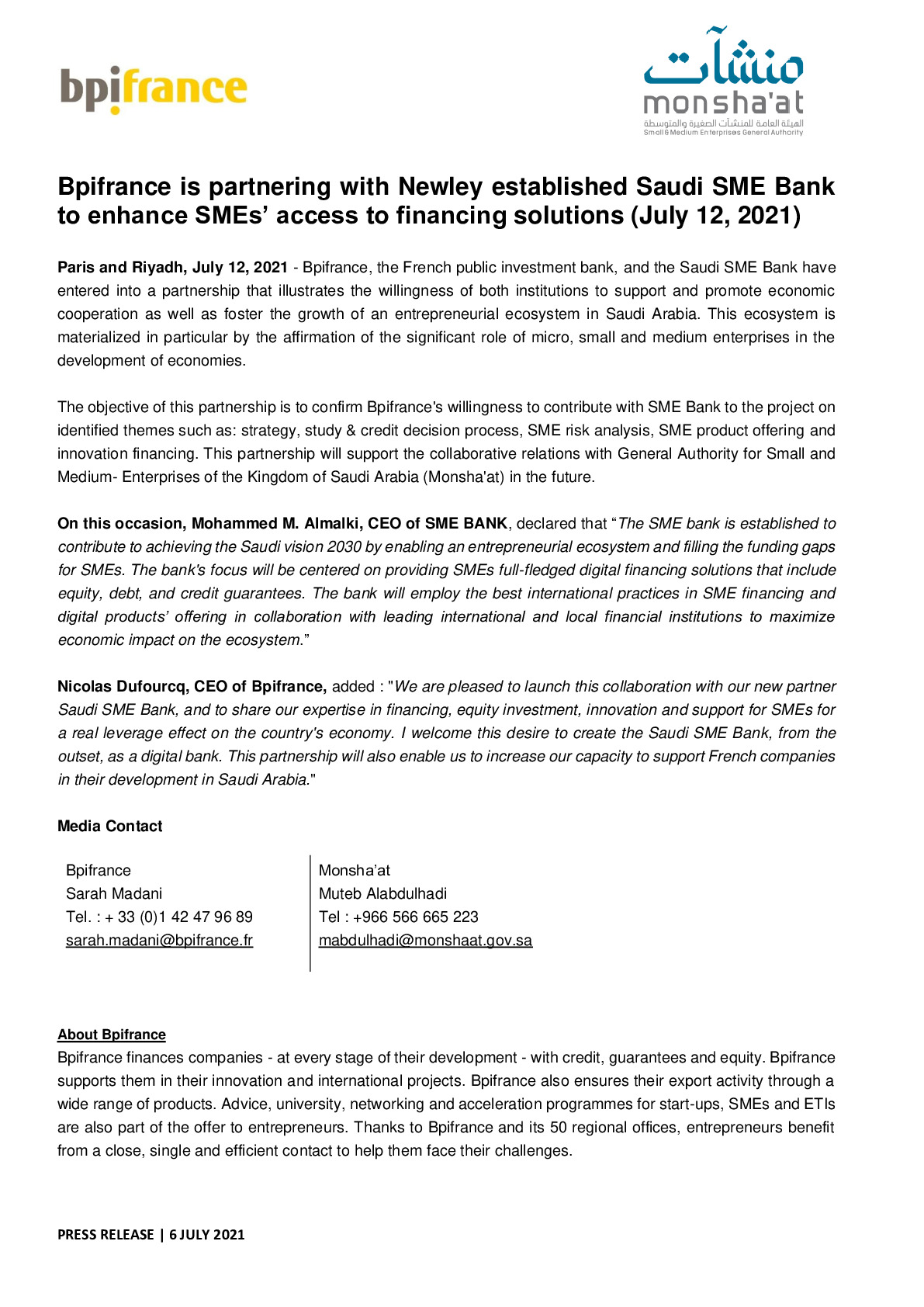 2021 07 12 – Bpifrance and the General Authority for Small and Medium-pdf