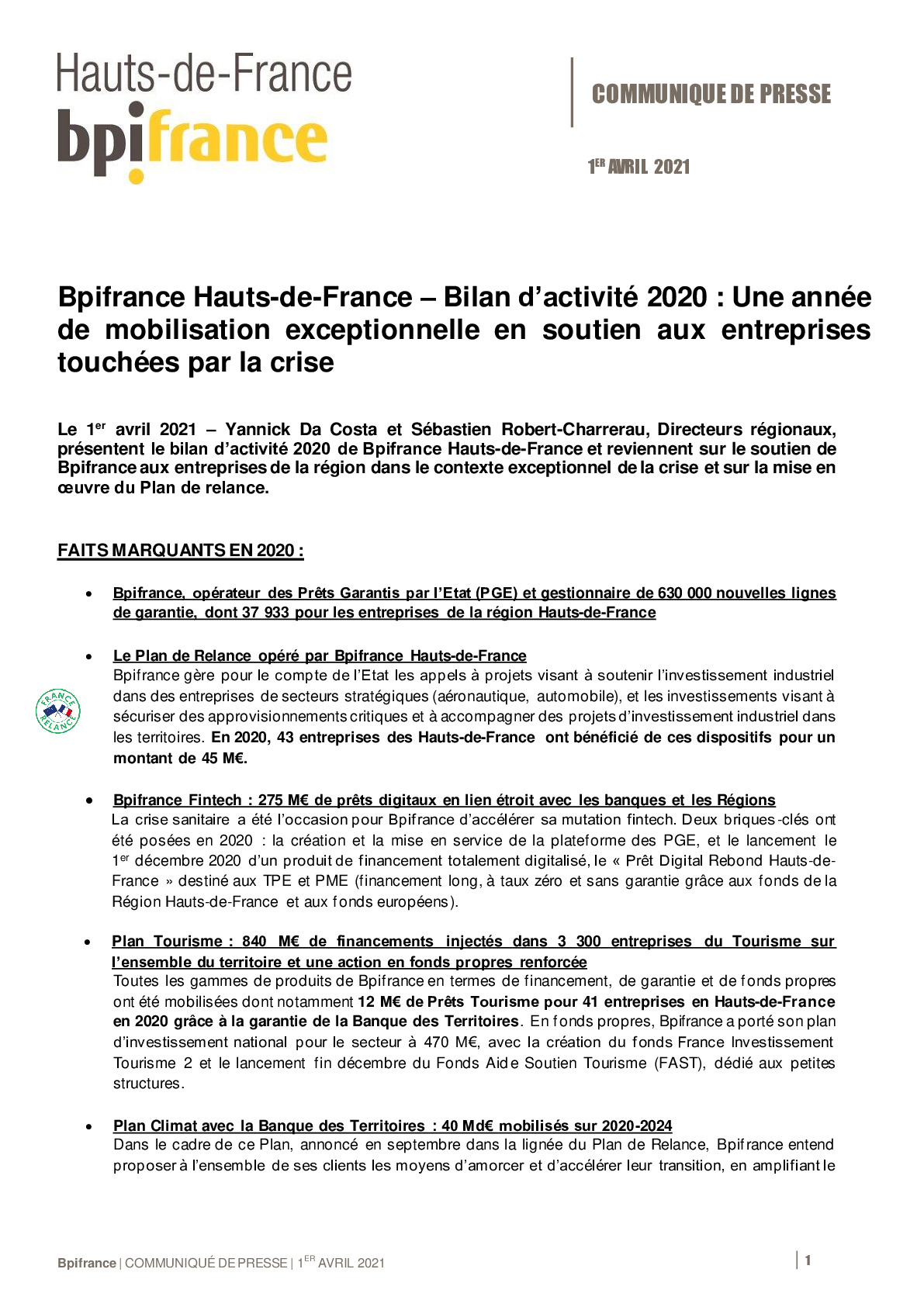 CP Bilan 2020 Bpifrance – Region Hauts-de-France-pdf