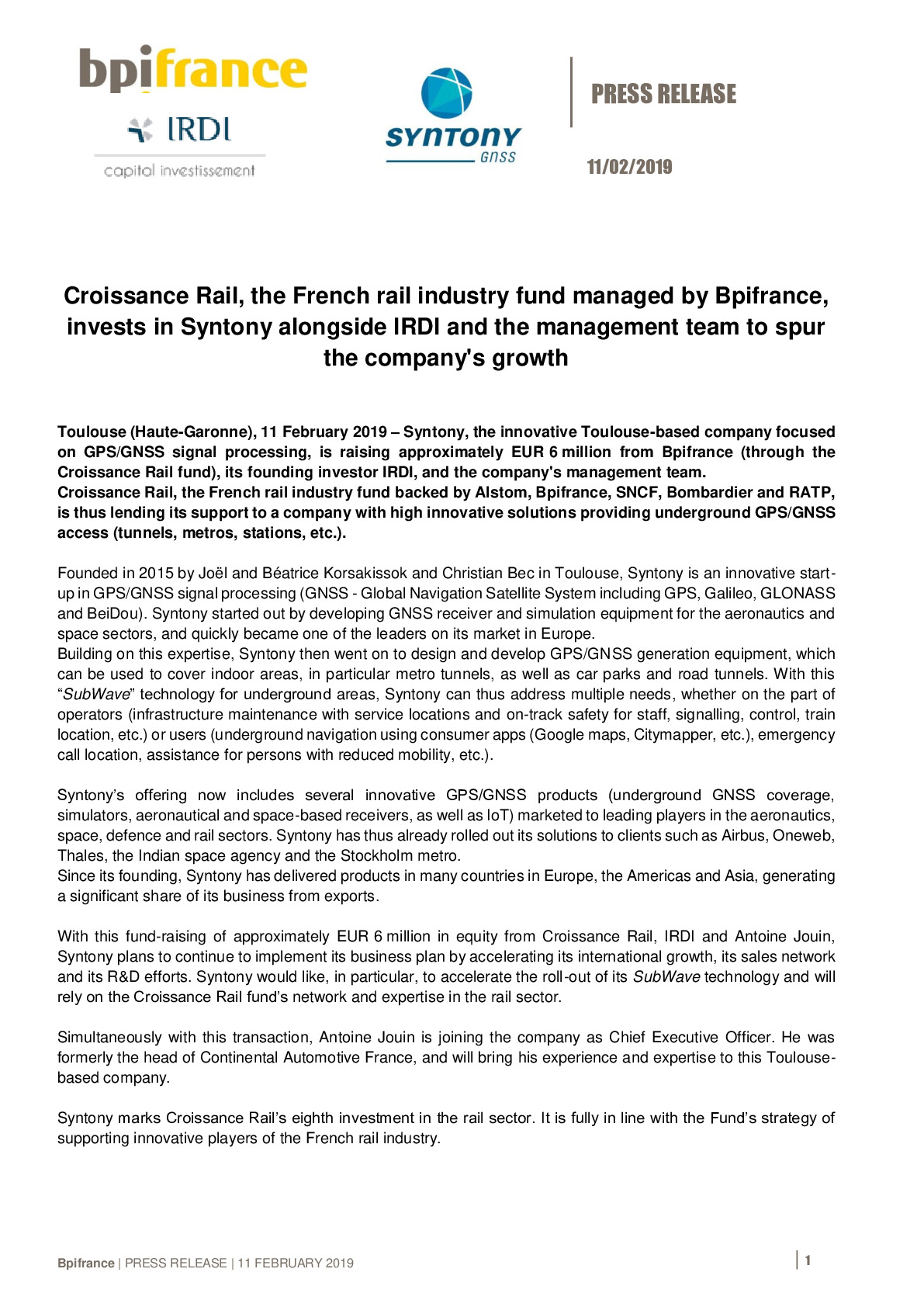 2019-02-11 – Press release – Syntony-pdf