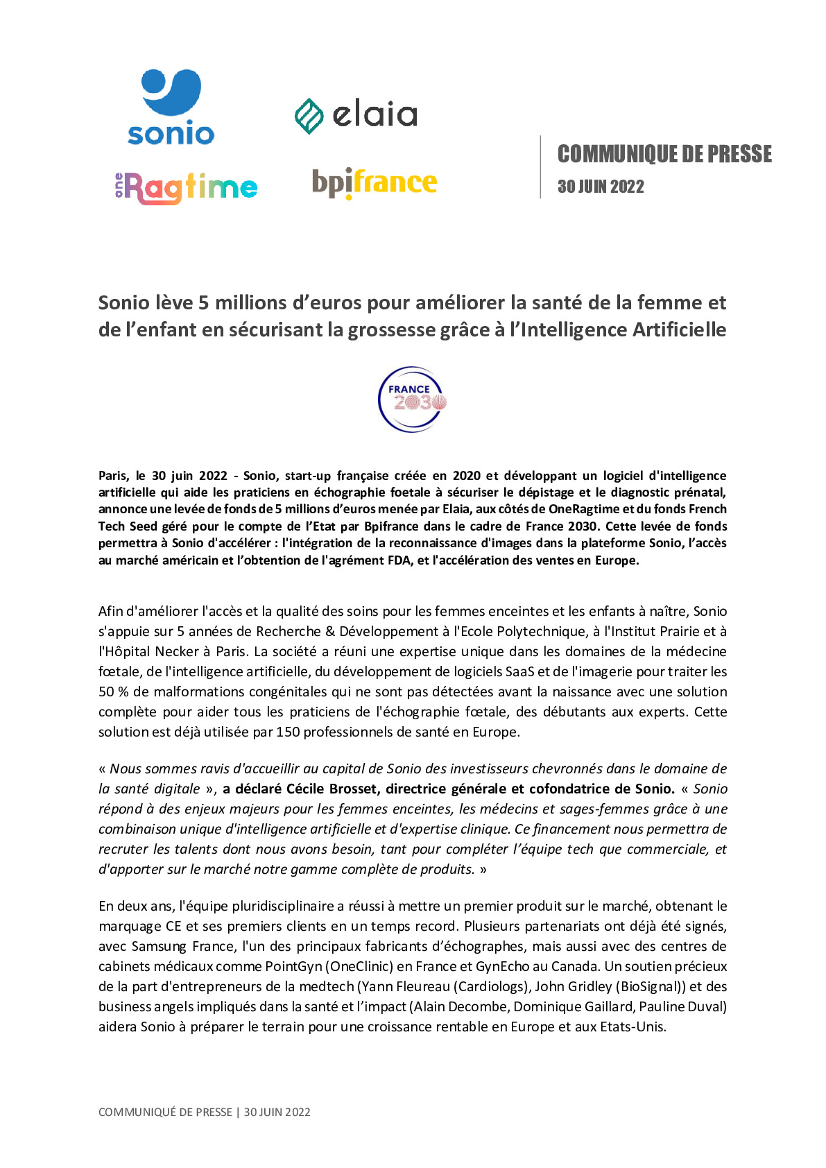 2022 06 30 – CP Levee de fonds de Sonio-pdf