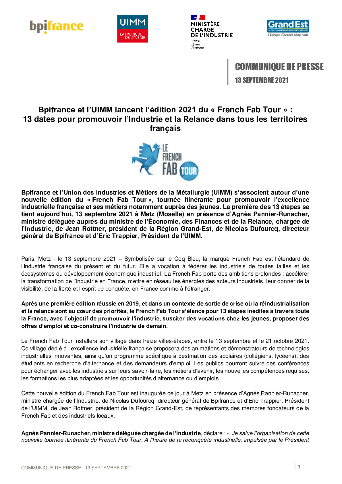 2021 09 13 – CP French Fab Tour – Lancement French Fab Tour a Metz-pdf