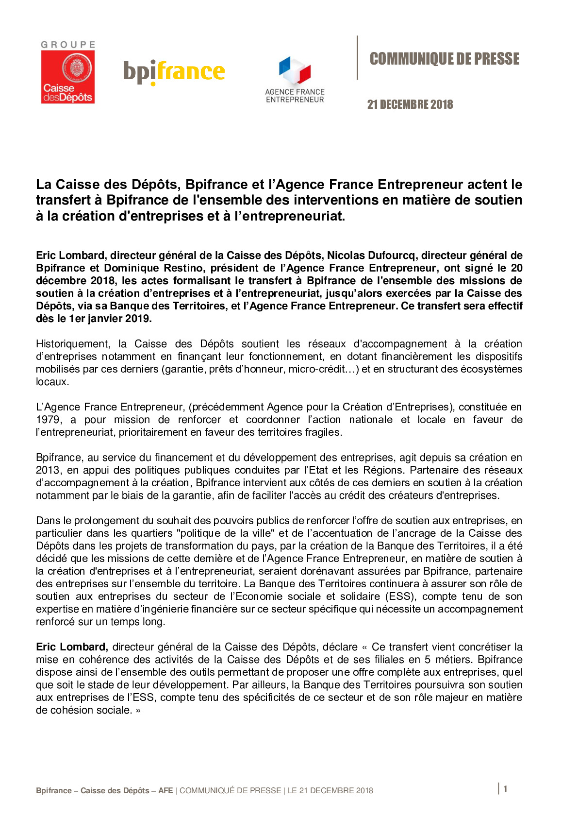 2018 12 21 – CP Bpifrance – Caisse des Depots – AFE-pdf