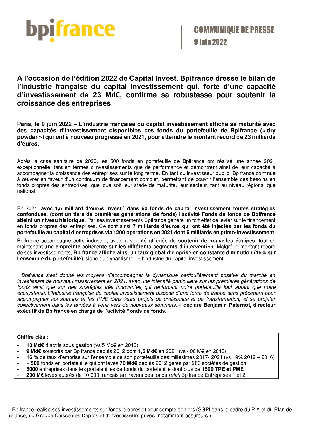 2022 06 09 – CP Bpifrance – Bilan de lindustrie du capital investissement francaise-pdf