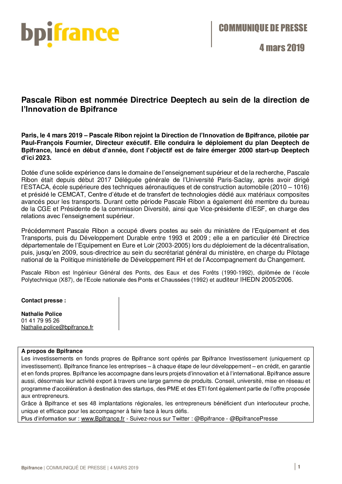 2019 03 04 – CP Bpifrance Nomination Pascale Ribon-pdf