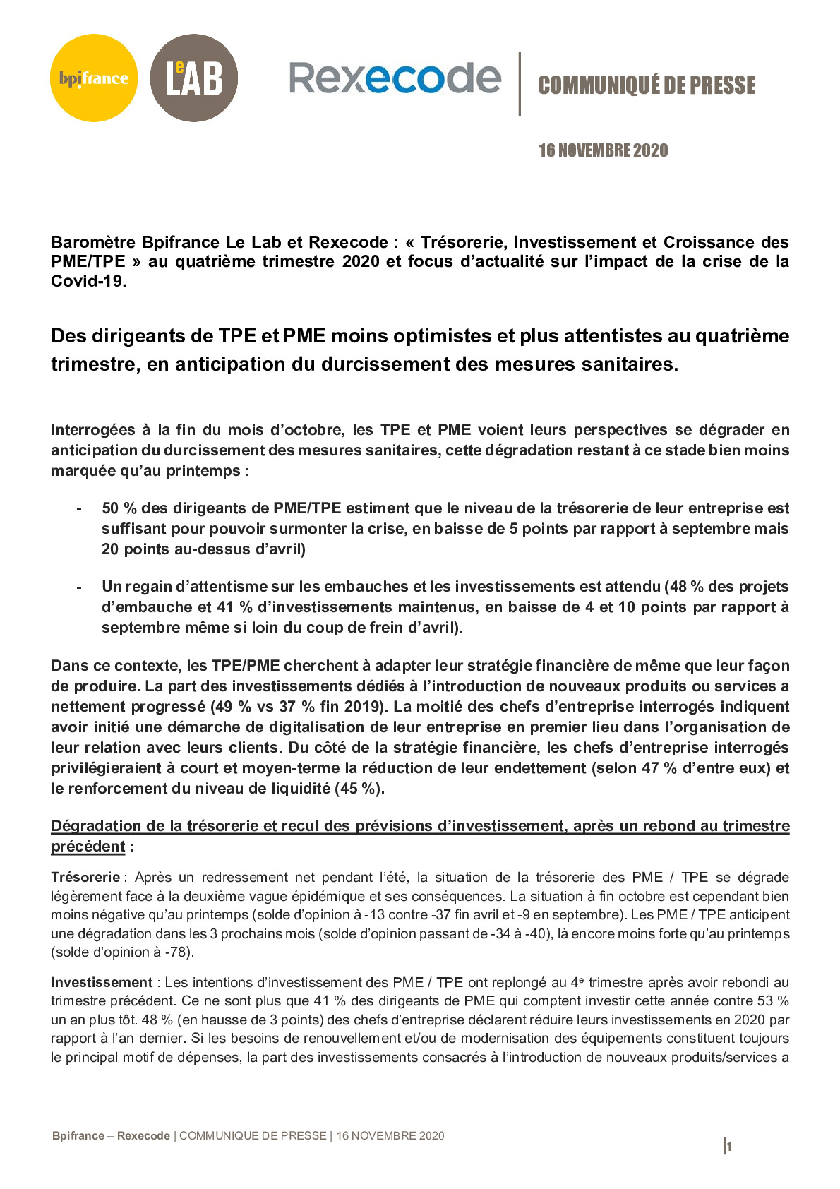 2020 11 16 – CP BarometrePMEBpifranceRexecode Q4-pdf