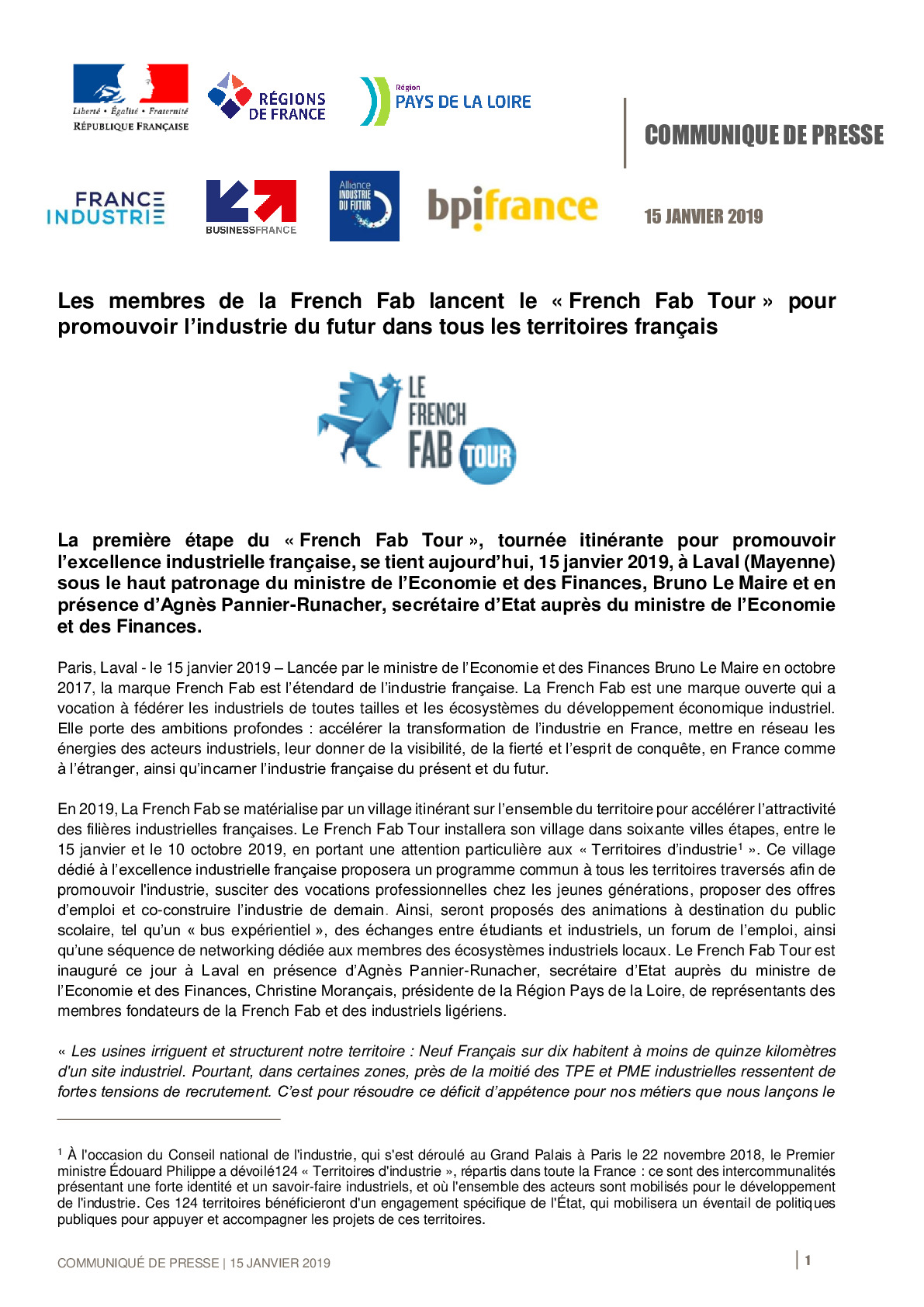 2019 01 15 – CP French Fab – Lancement French Fab Tour a Laval-pdf
