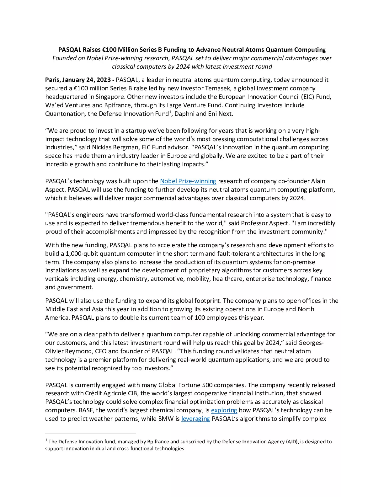 JANUARY 24_PASQAL Series B Funding Release -pdf