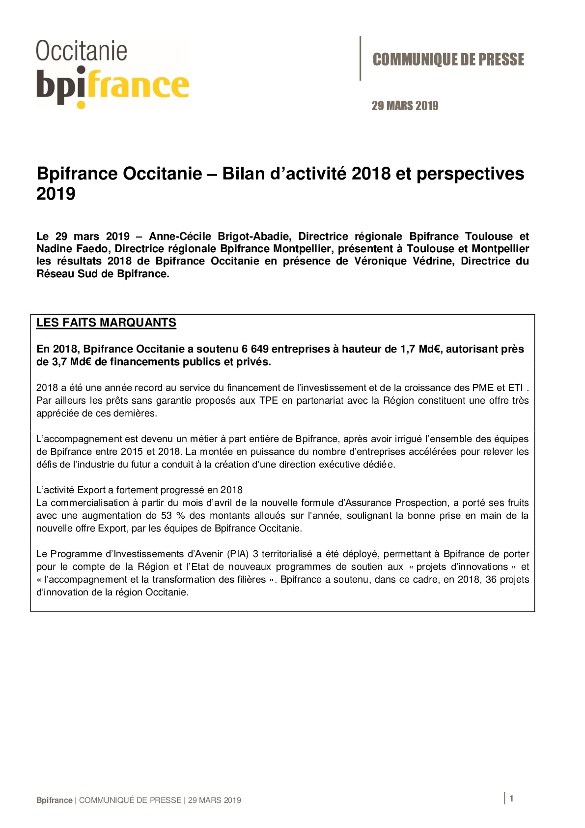 2019 03 29 – CP Bilan 2018 Bpifrance – Region Occitanie -pdf