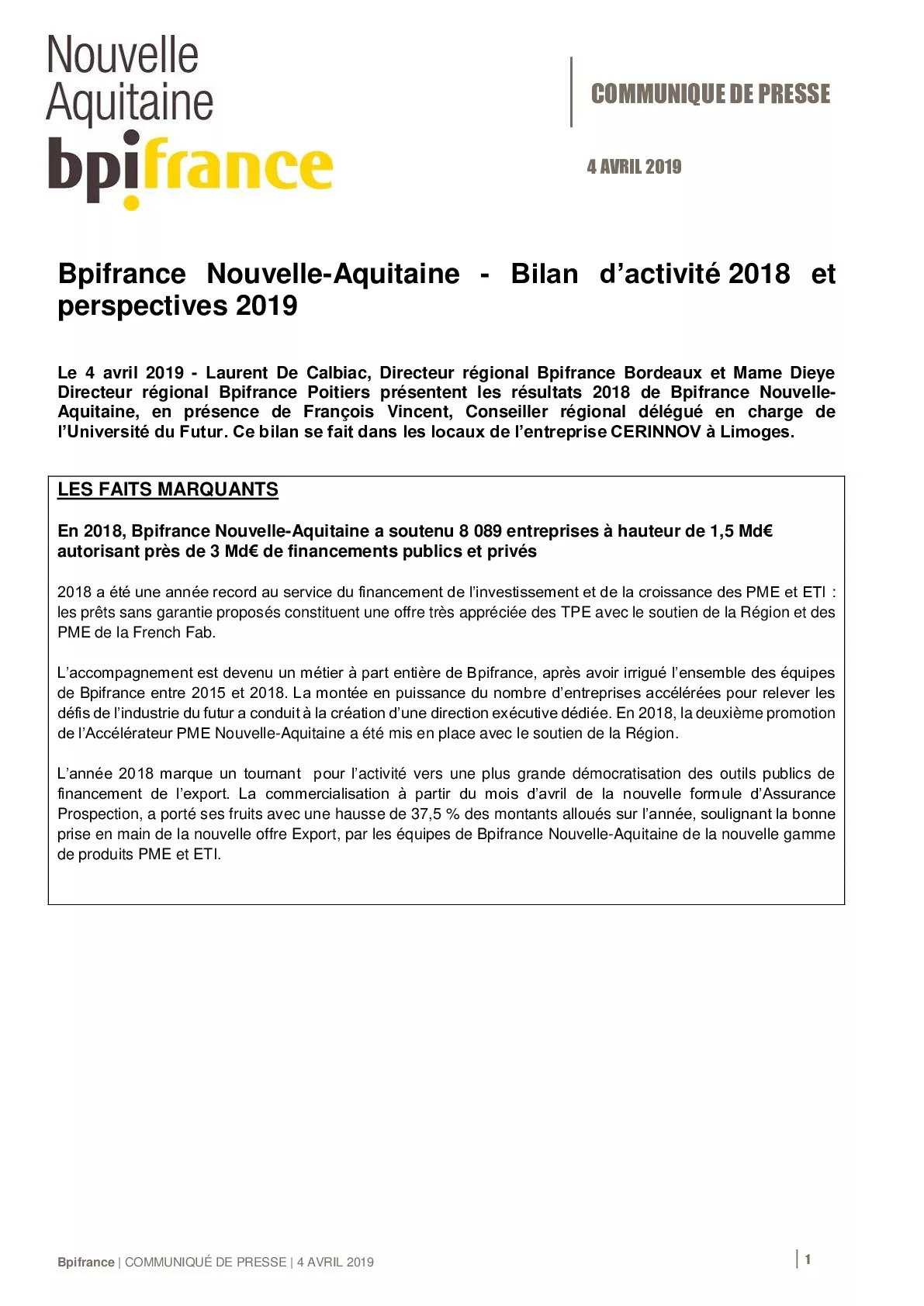 2019 04 04 – CP Bilan 2018 Bpifrance Region Nouvelle Aquitaine-pdf