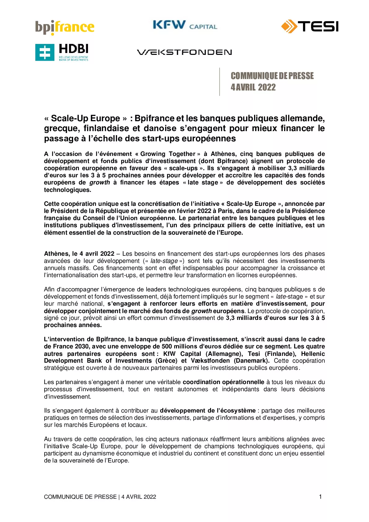 2022 04 04 – CP Scale Up Europe – Partenariat Bpifrance banque europeennes-pdf