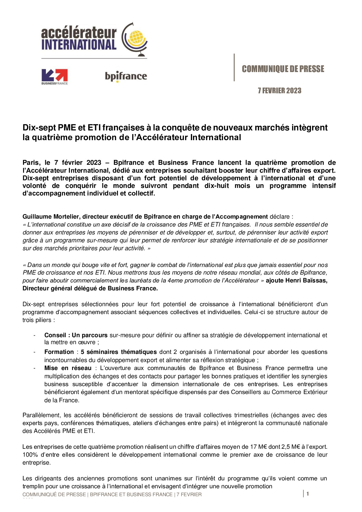 2023 02 07 – CP Bpifrance Business France – 4ème promotion de l’Acccélérateur International-pdf