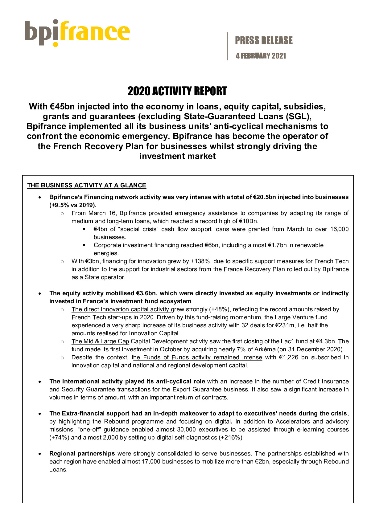 2021 02 04 – PR Bpifrance – Activity report 2020-pdf