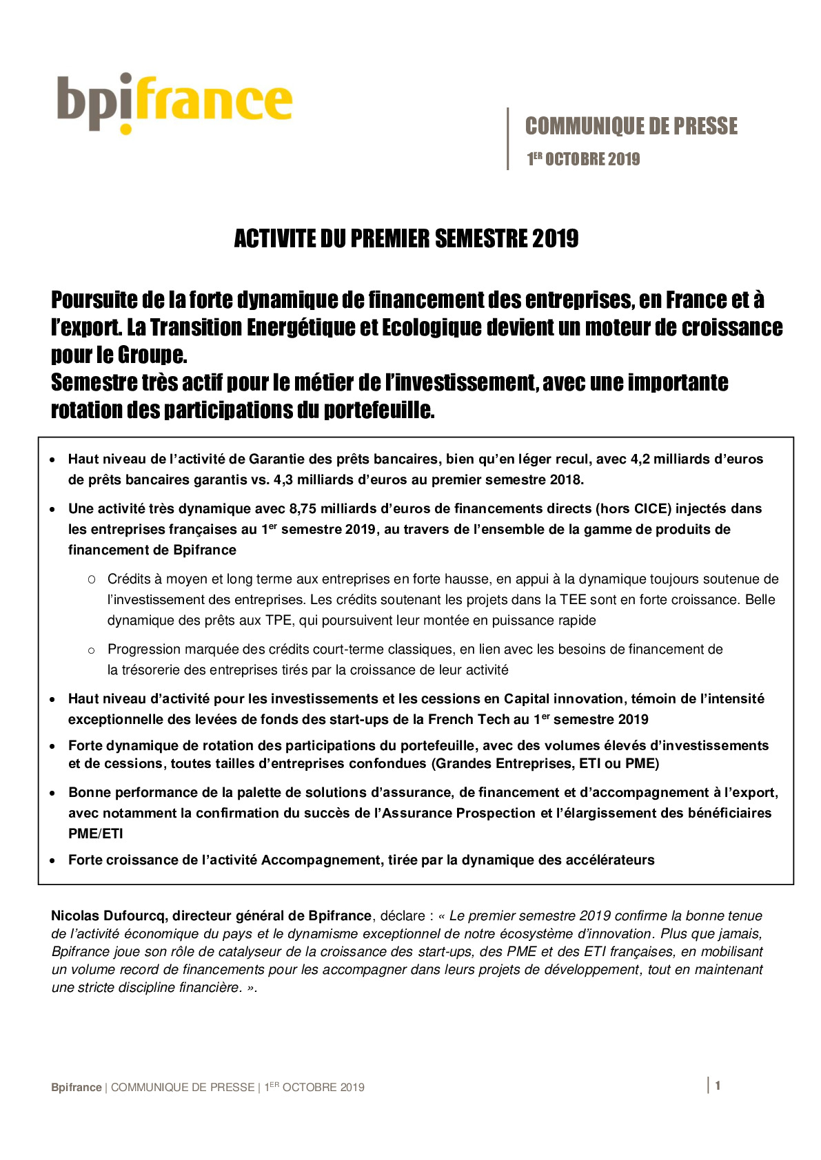 2019 10 01 – CP Bpifrance Bilan Activite S1 2019 VDEF-pdf