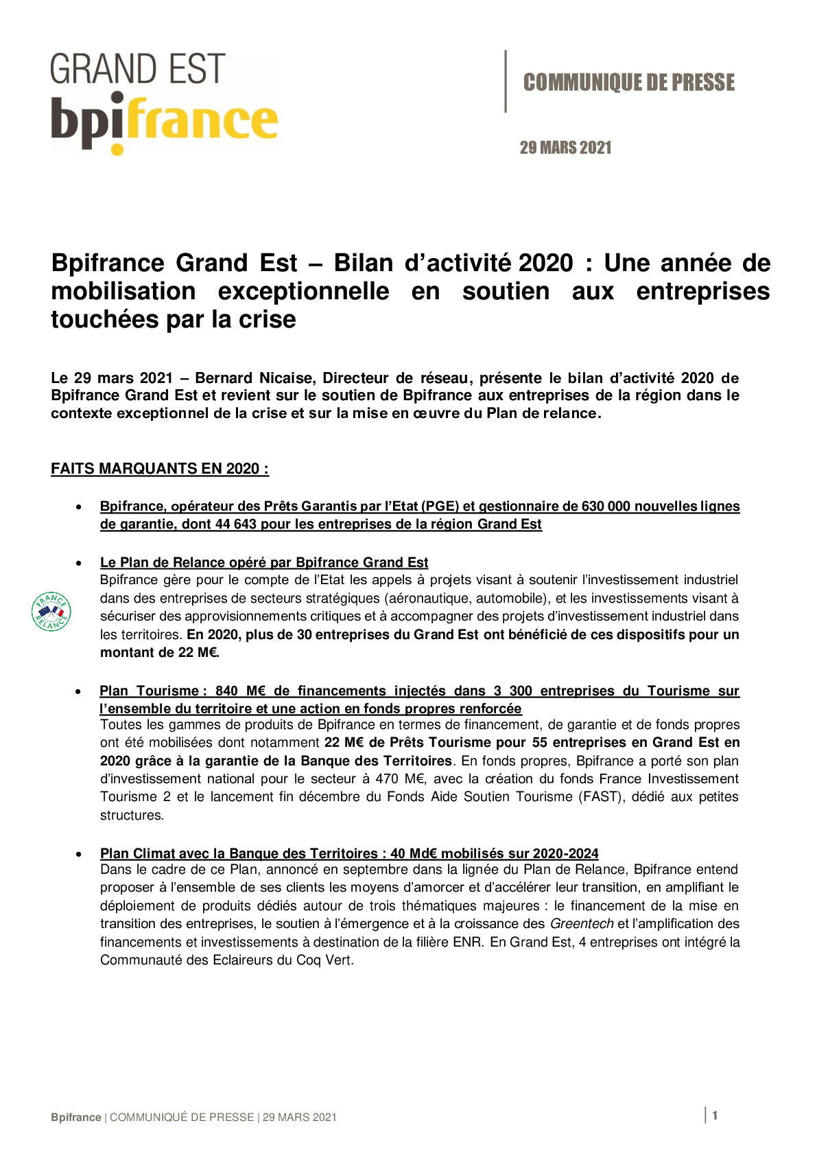 CP Bilan 2020 Bpifrance – Region Grand Est -pdf