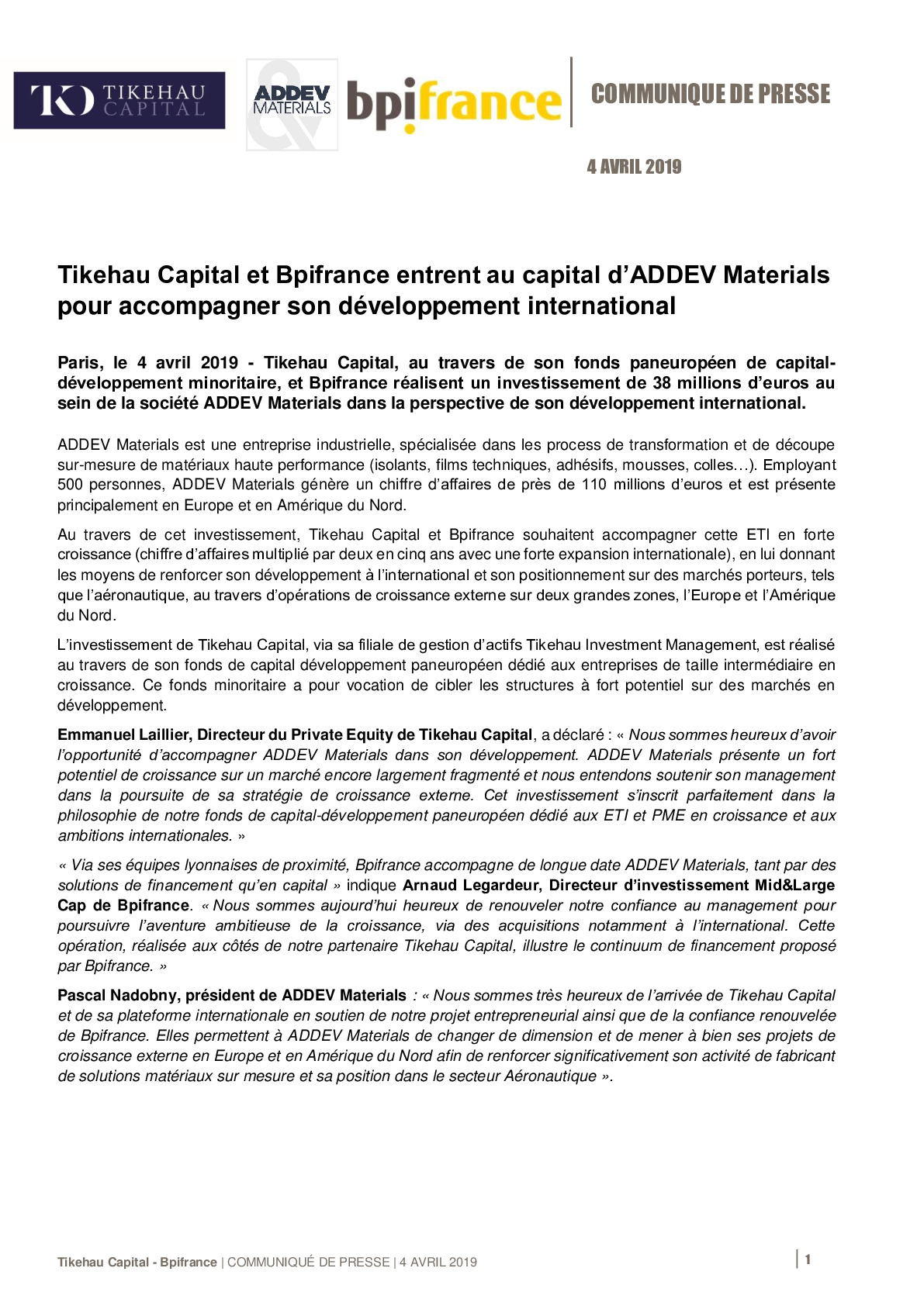 01-04-2019 CP Tikehau Bpifrance – Addev Materials-pdf