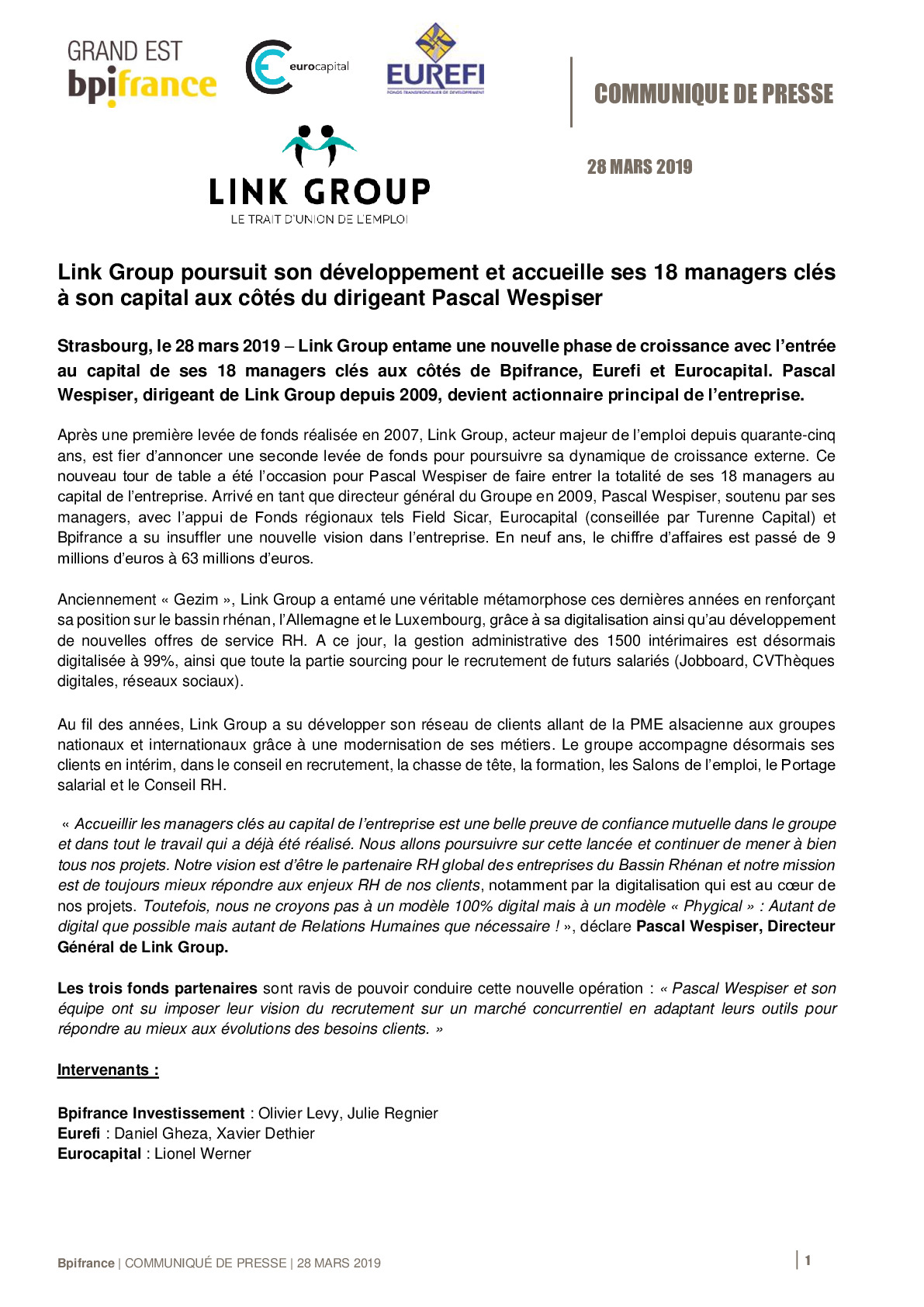 2019 03 28 – Communique de presse – Link Group-pdf