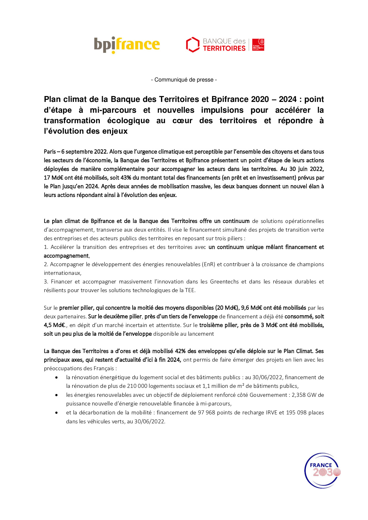 2022 09 06 – CP  Bpifrance – Banque des Territoires Point deploiement Plan Climat-pdf