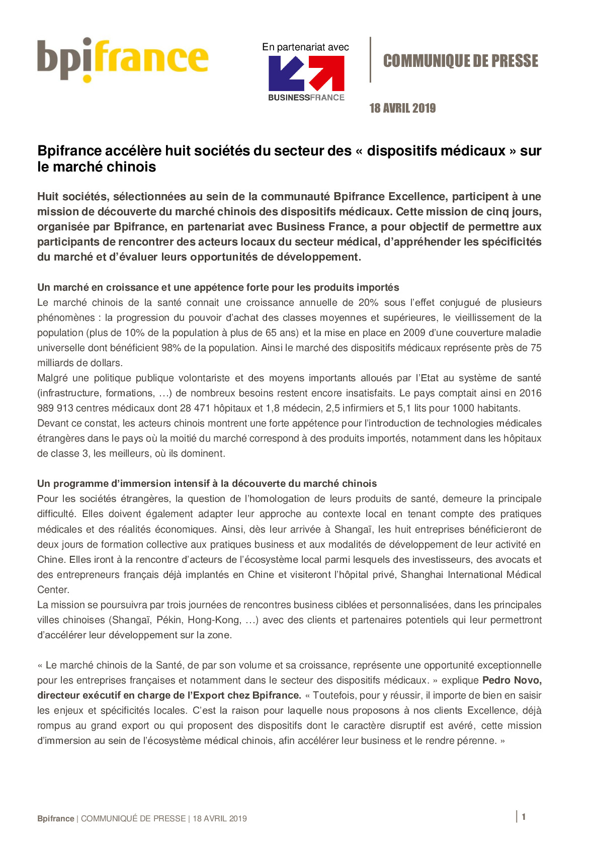 2019 04 18 – CP Bpifrance Mission DM en CHine-pdf