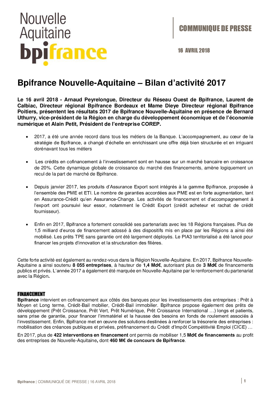 2018 04 16   CP Bilan 2017 Bpifrance Nouvelle Aquitaine-pdf