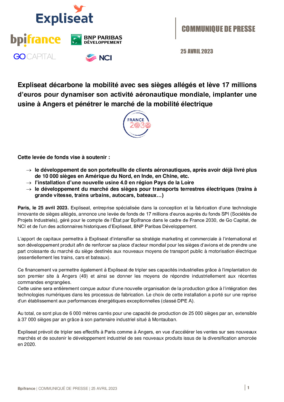 2023 04 25 CP – Expliseat décarbone la mobilité avec ses sièges allégés-pdf