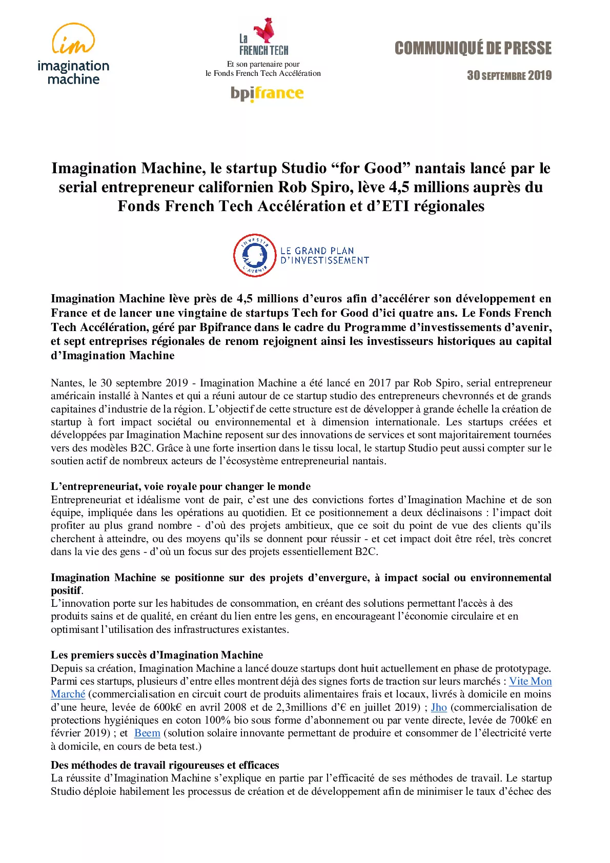 2019 09 30 – CP levee de fonds Imagination Machine-pdf