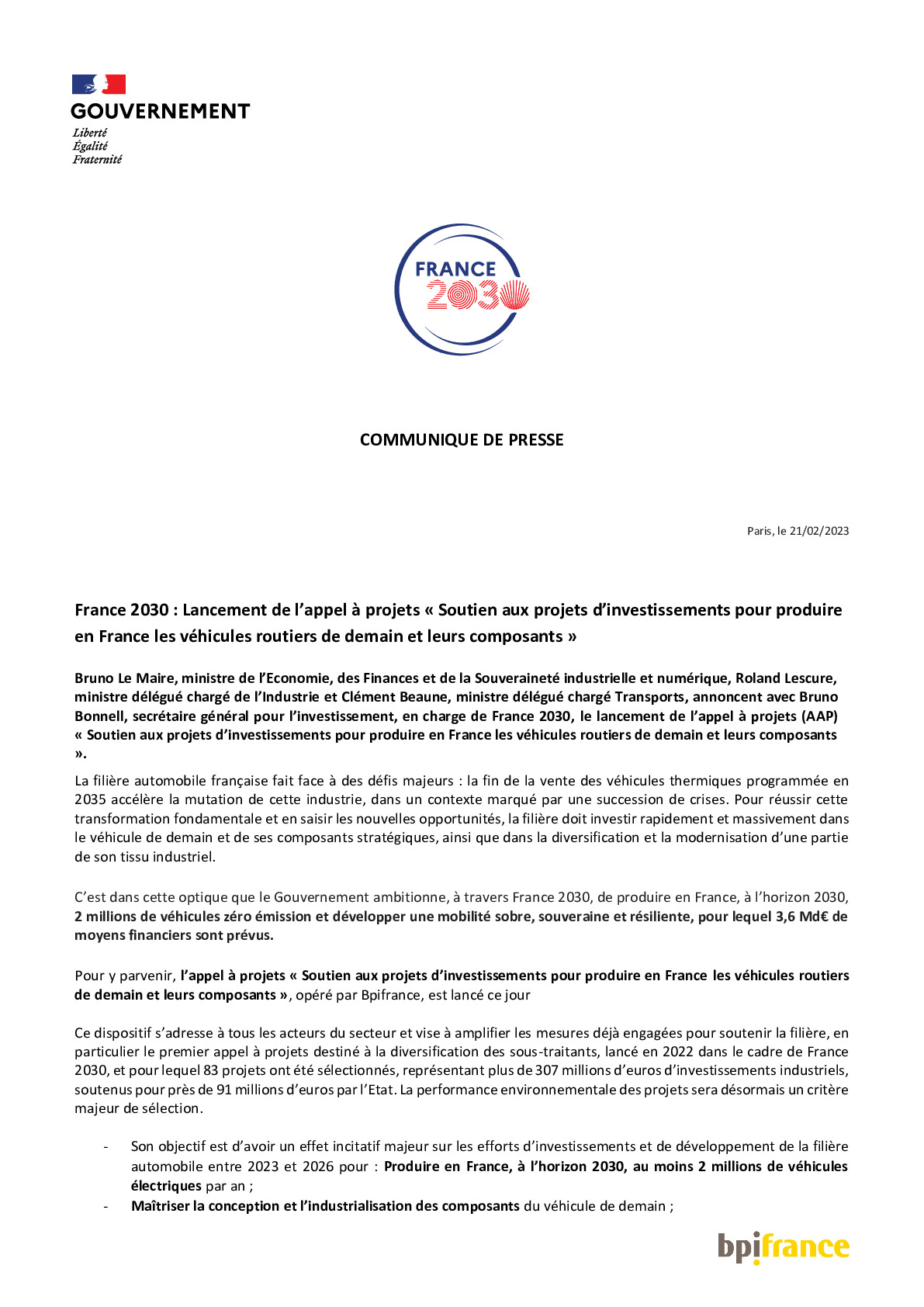 2023 02 21 CP AAP Véhicules routiers de demain et leurs composants-pdf