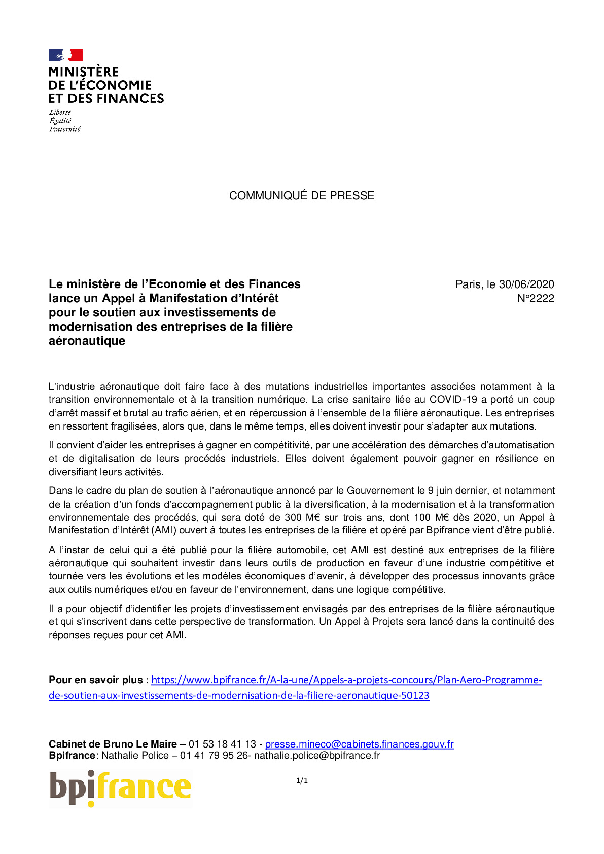 2020 06 30 – CP Appel a Manifestation dInteret -Aeronautique-pdf