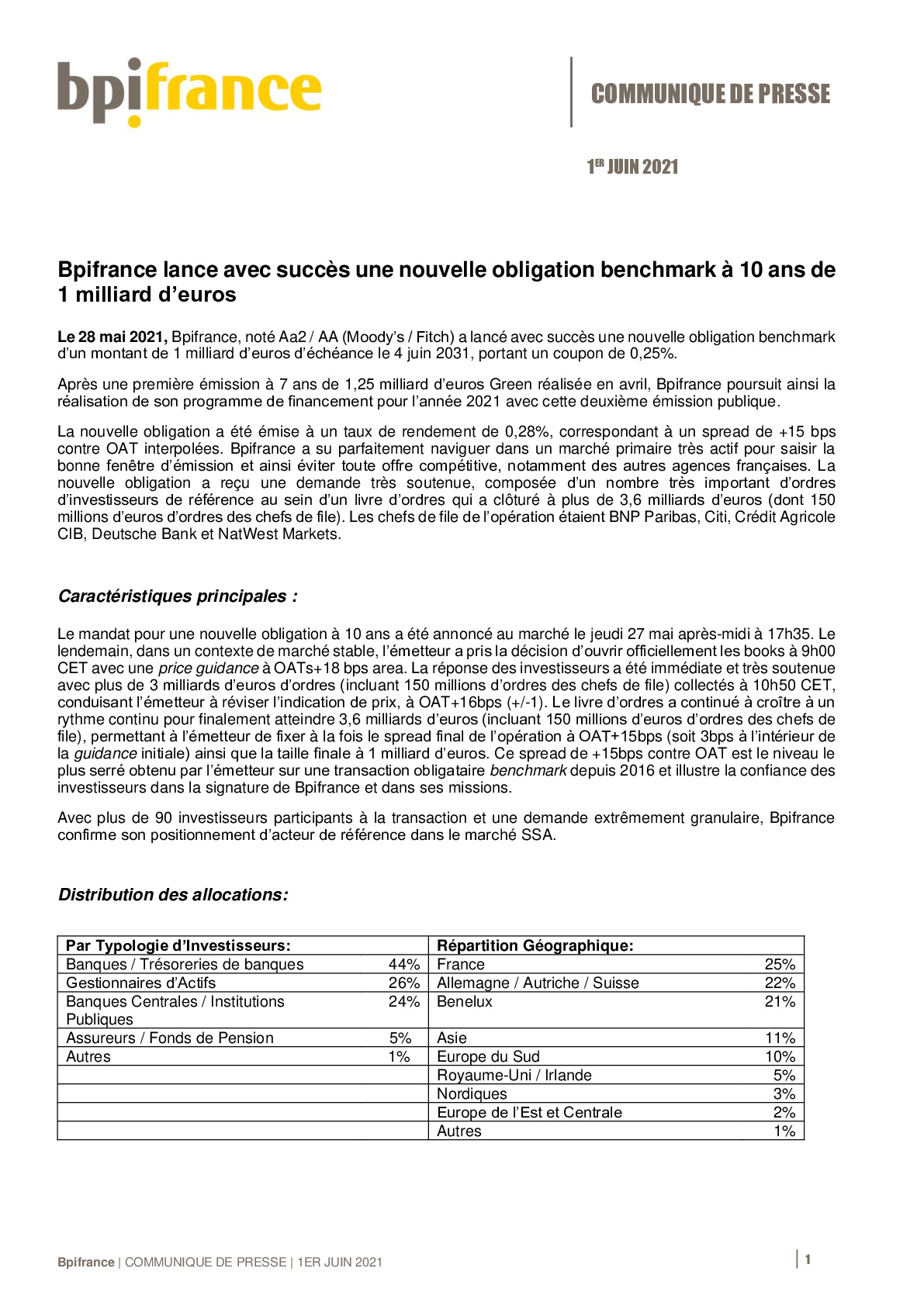 20210601 – CP Bpifrance lance avec succes une obligation 10 ans de EUR 1Md Fr-pdf