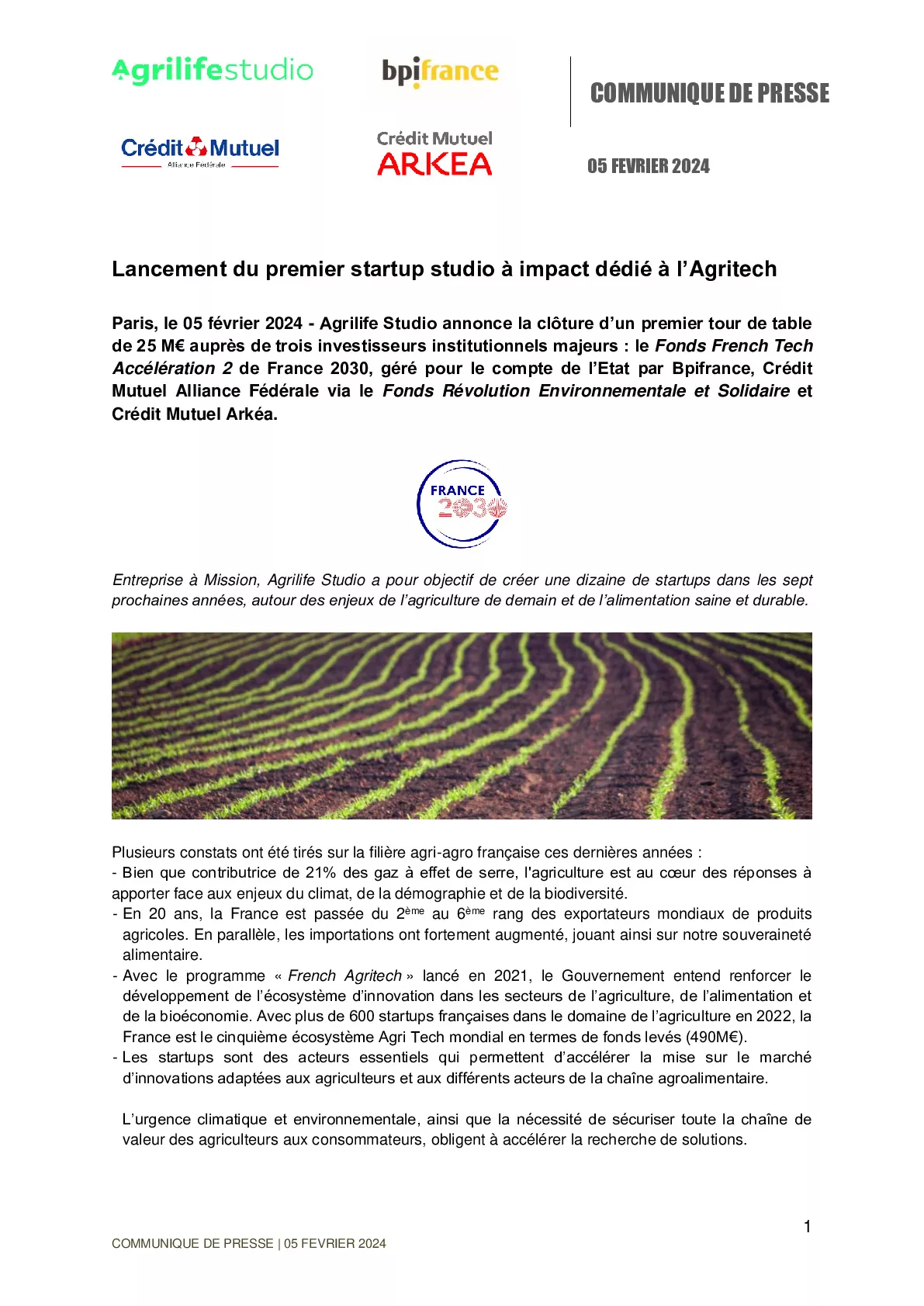 2024 02 05 – Lancement du premier startup studio à impact dédié à lAgriTech-pdf
