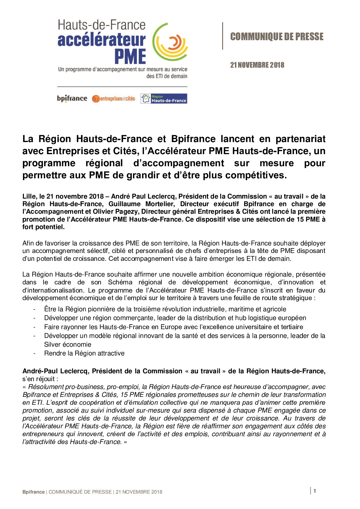 2018 11 21  CP Lancement Accelerateur PME Hauts-de-FrancevDef-pdf