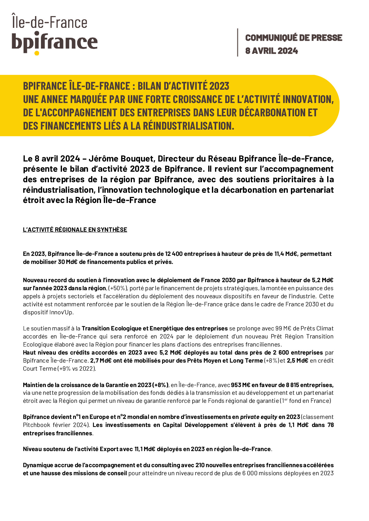 2024 04 08 – Bilan régional 2023 Bpifrance Île-de-France-pdf