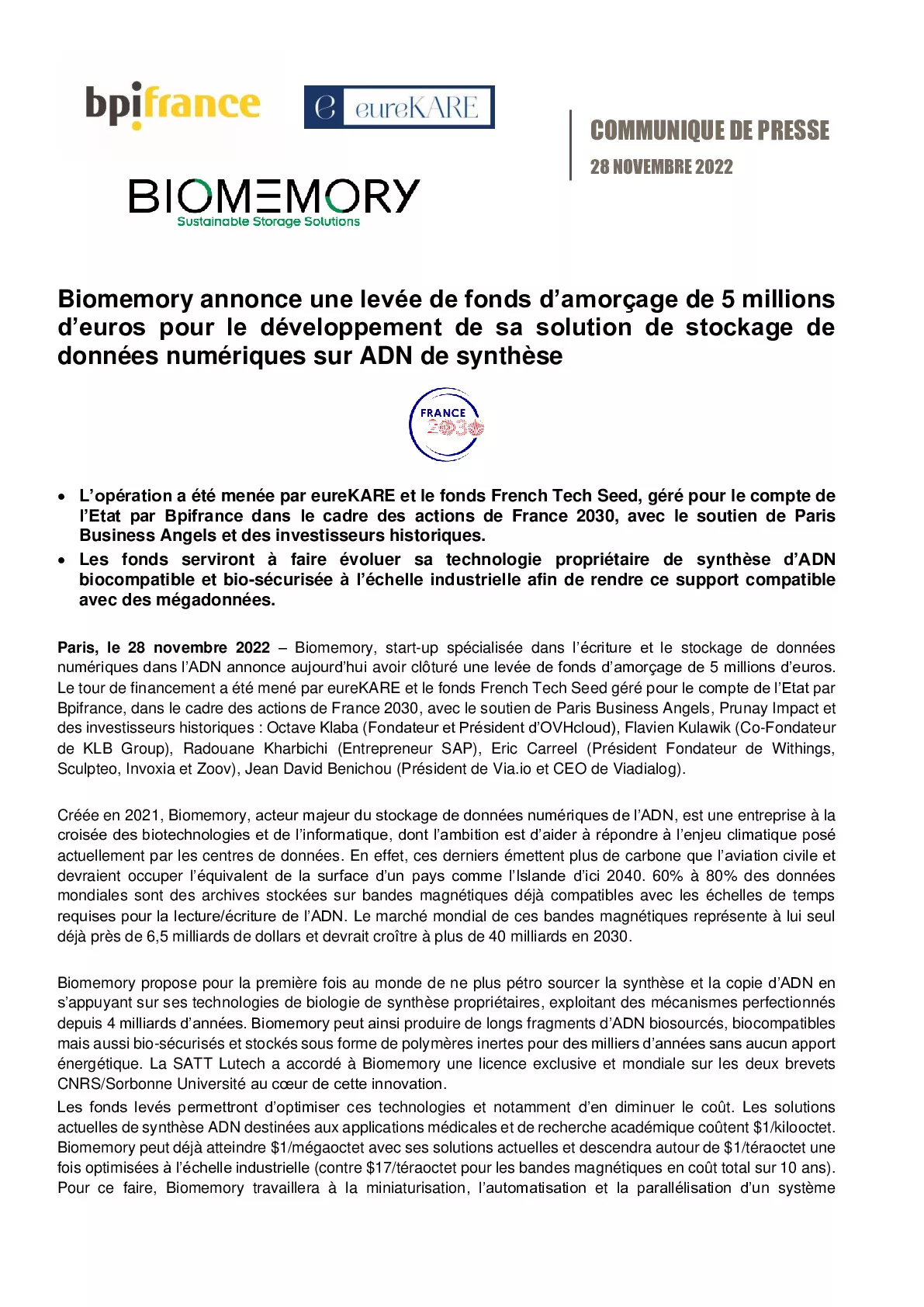 2022 11 28 – Levee de fonds Biomemory-pdf