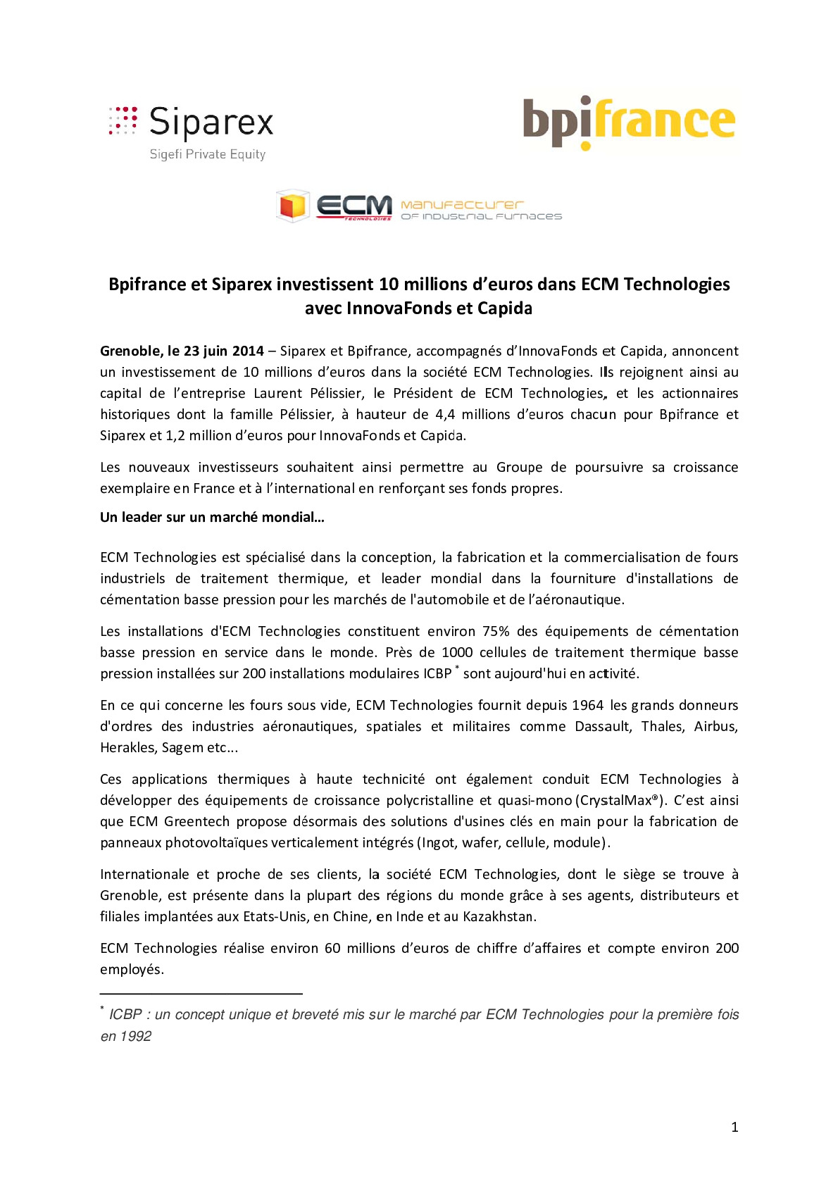 20140623_bpifranceetsiparexinvestissent10millionsdeurosdansecmtechnologiesavecinnovafondsetcapida-pdf
