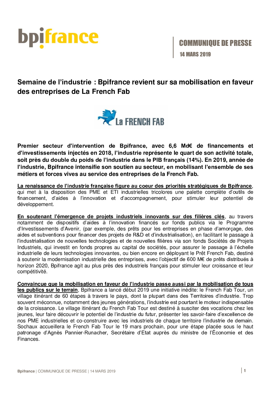 20190314 – Communique de presse Bpifrance – Semaine Industrie-pdf