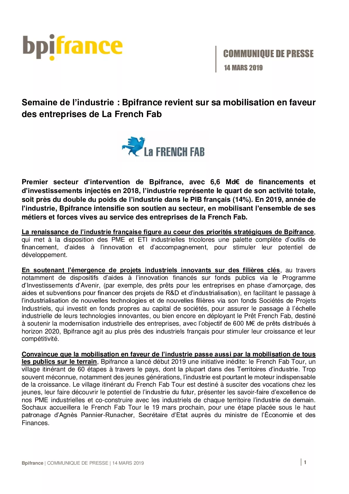20190314 – Communique de presse Bpifrance – Semaine Industrie-pdf
