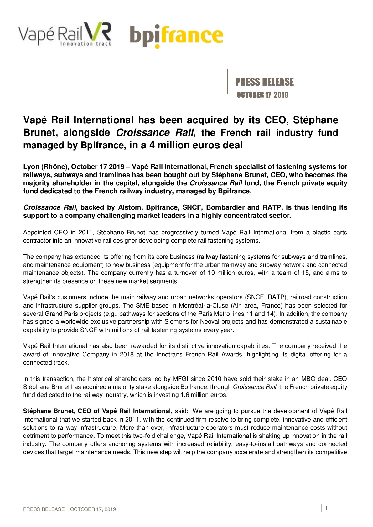 2019 10 17 – Press Release – Vape Rail International-pdf