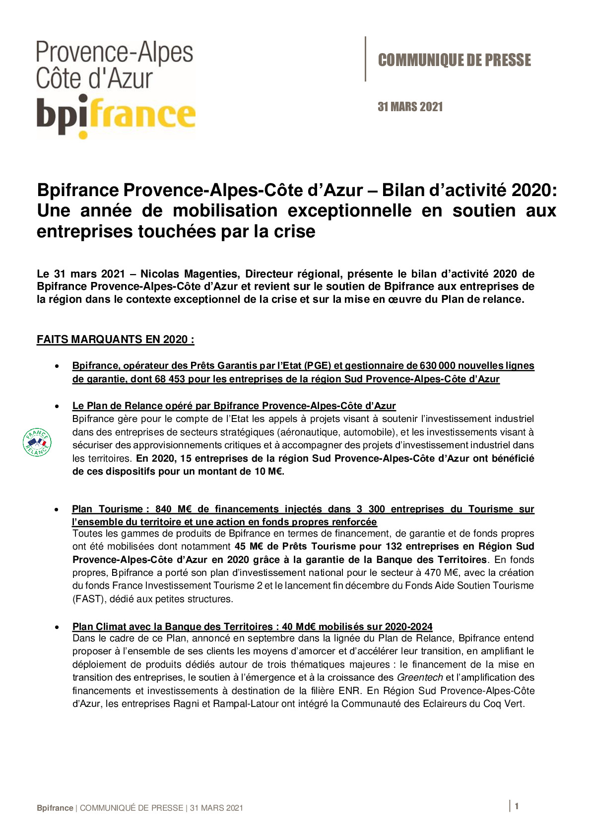 2021 03 31 – CP Bilan dactivite 2020 Bpifrance Provence-Alpes-Cote dAzur-pdf