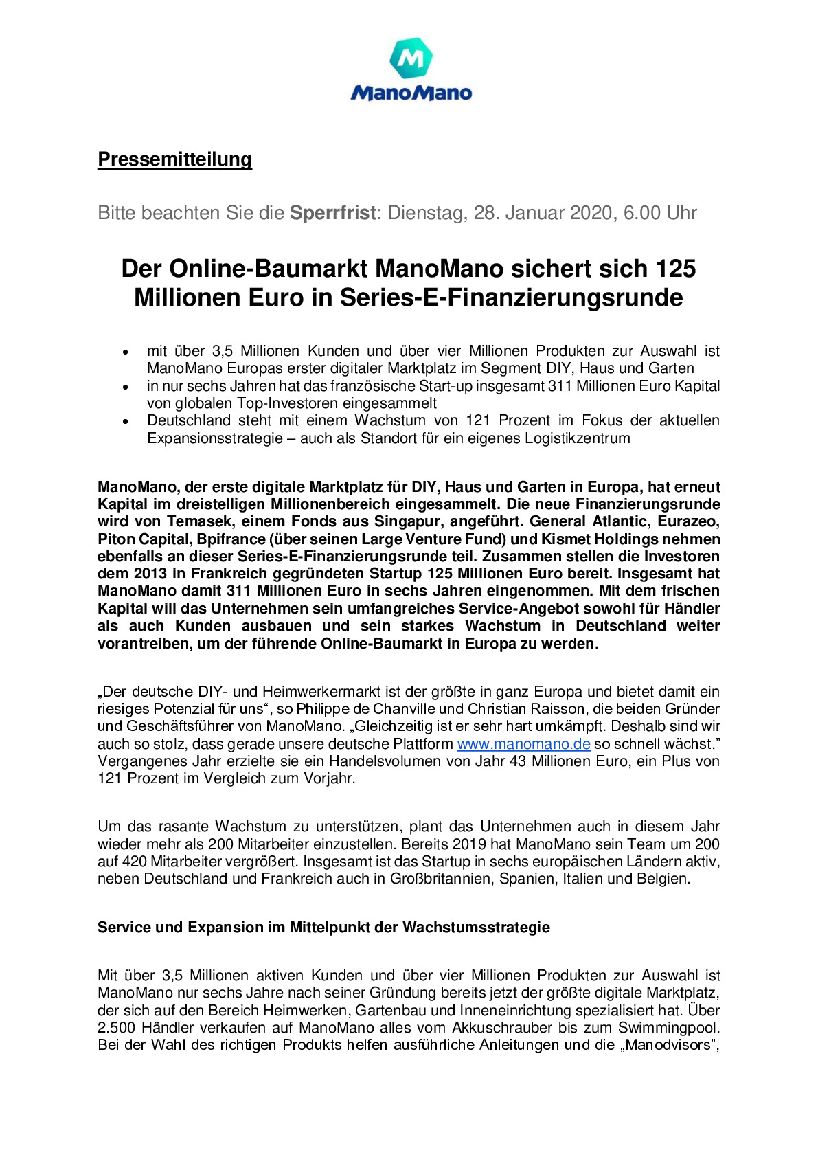 PRESS RELEASE DE – MANOMANO FUNDRAISING 2020-pdf