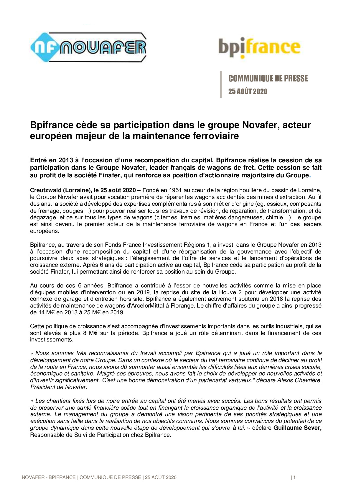 2020 08 25 – Bpifrance cede sa participation dans Novafer-pdf