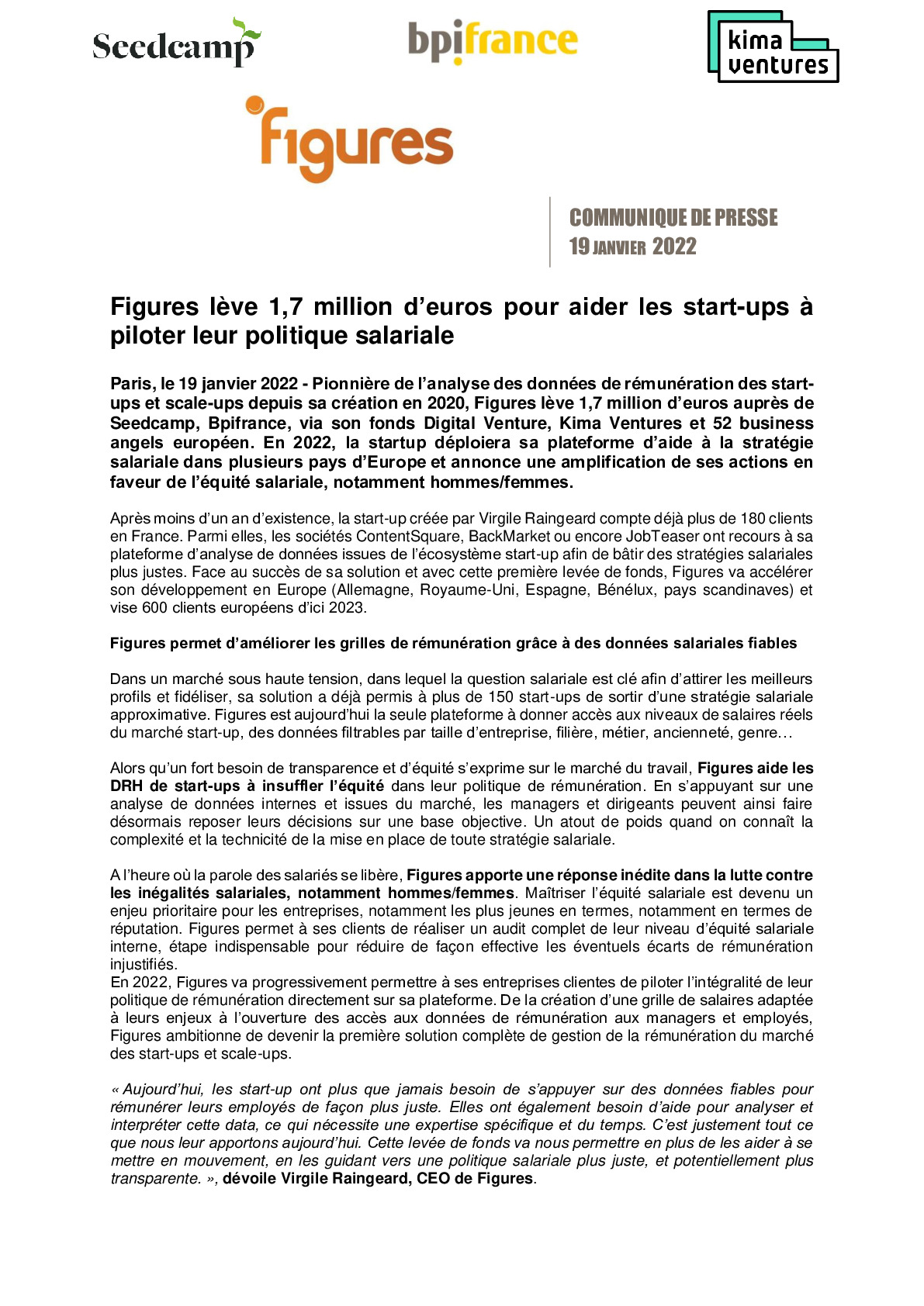 2022 01 19 – CP Figures leve 17 million deuros pour aider les start-ups a piloter leur politique salariale-pdf