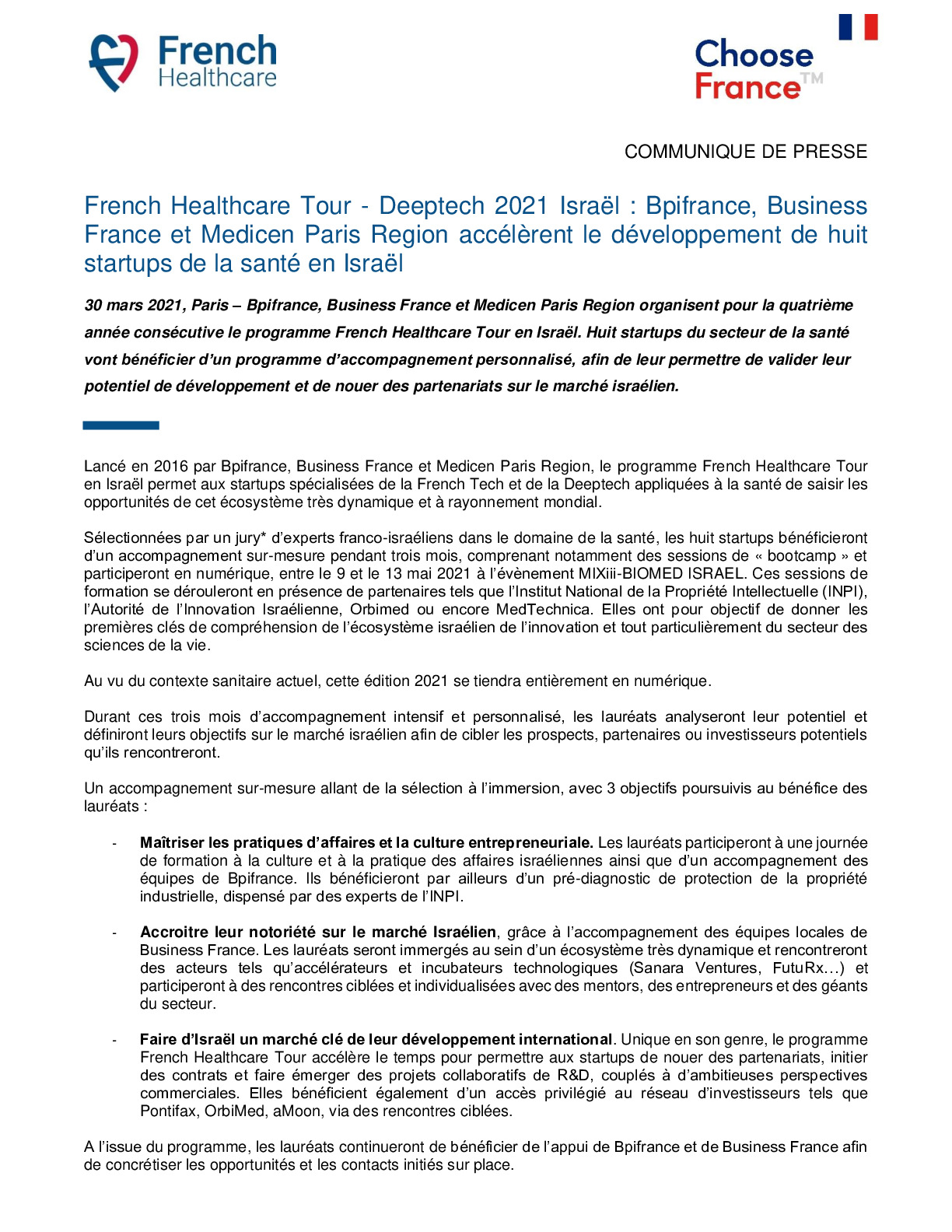 2021 03 30 – CP French Healthcare Tour – Deeptech 2021 Israel-pdf