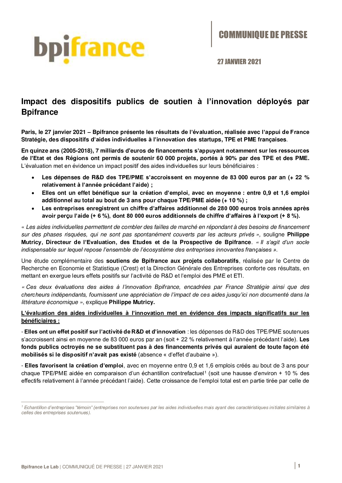 2021 01 27- CP Bpifrance – Evaluation des aides a linnovation-pdf