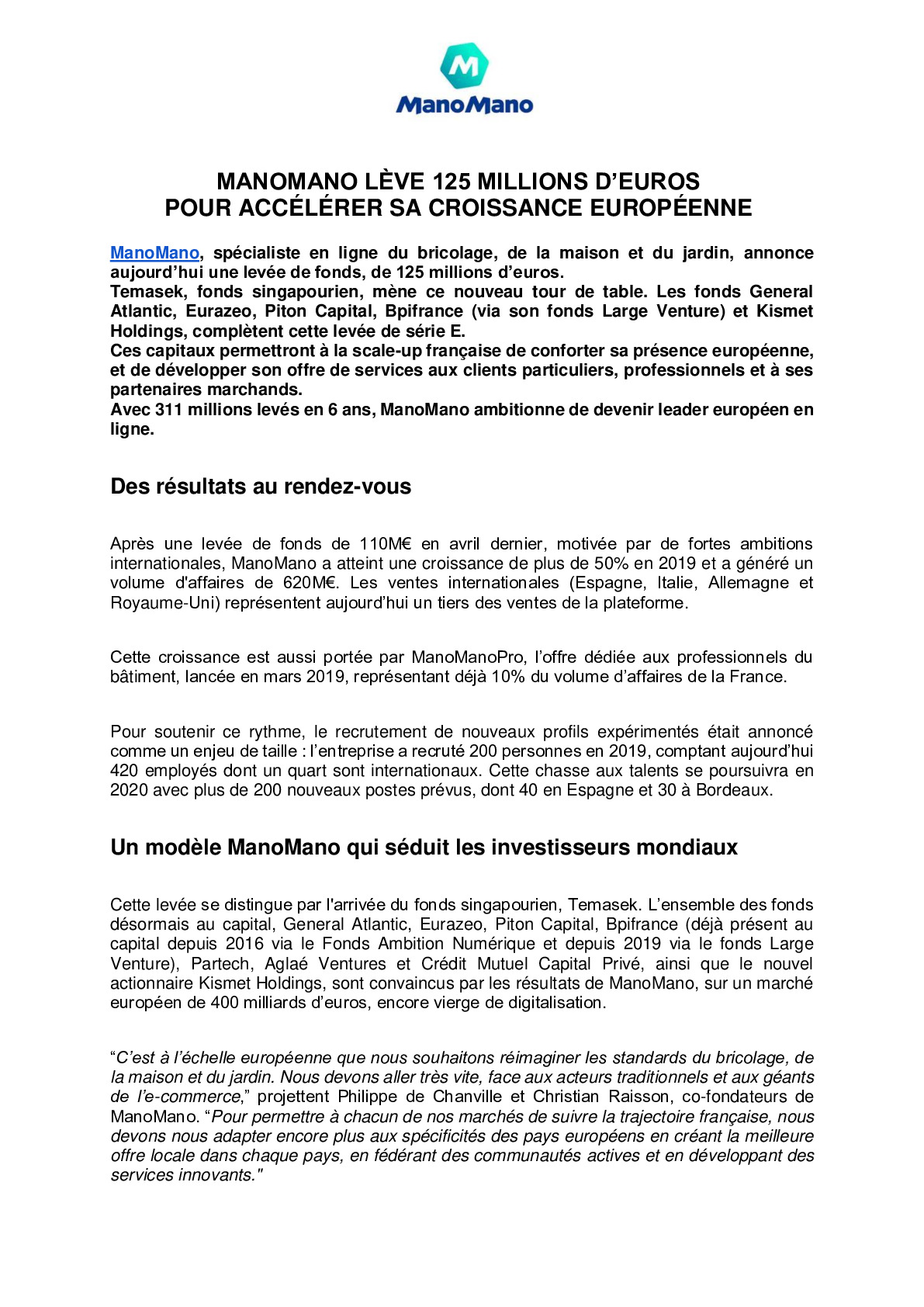 PRESS RELEASE FR – MANOMANO FUNDRAISING 2020-pdf